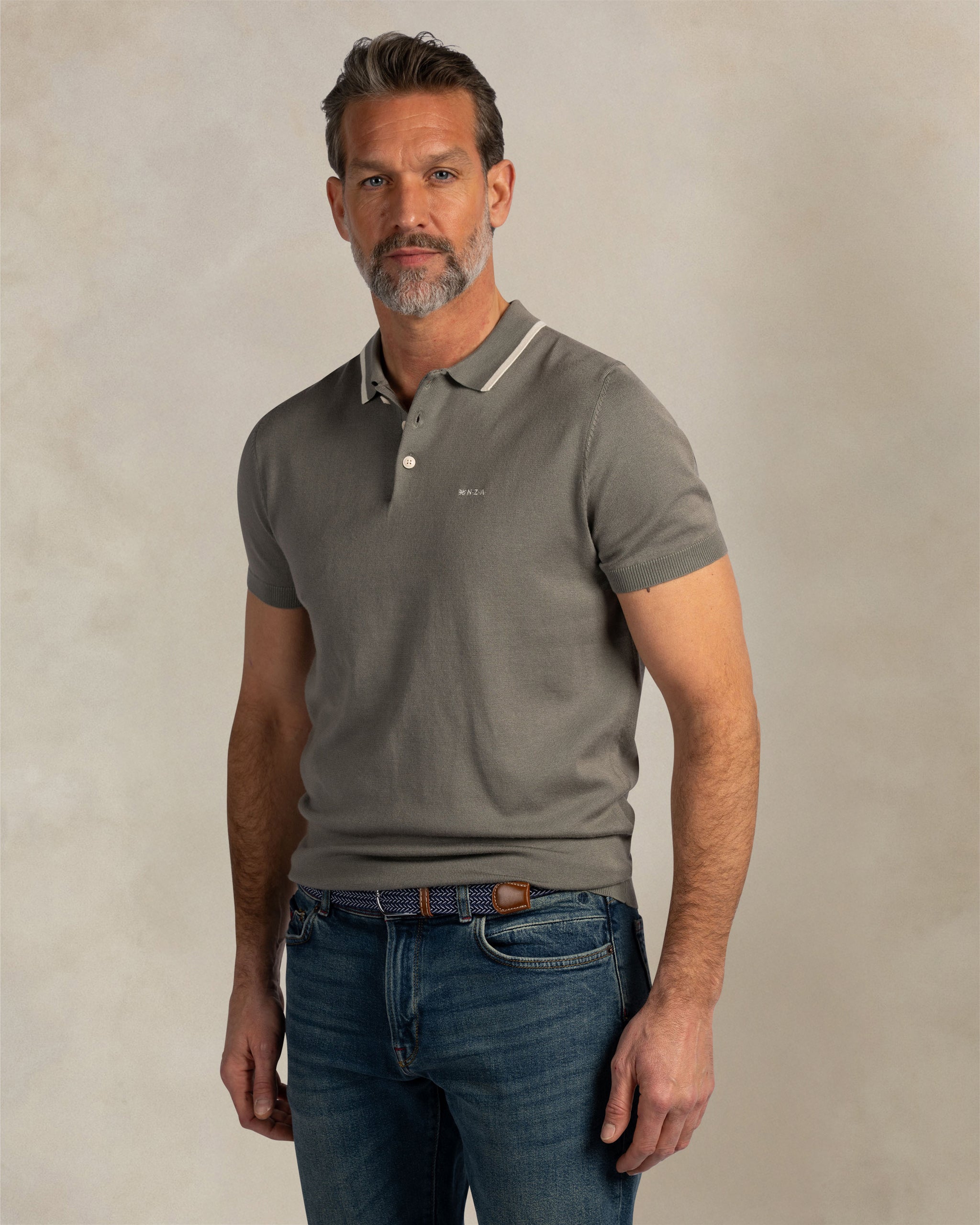 Grey stretch polo Grey stretch polo