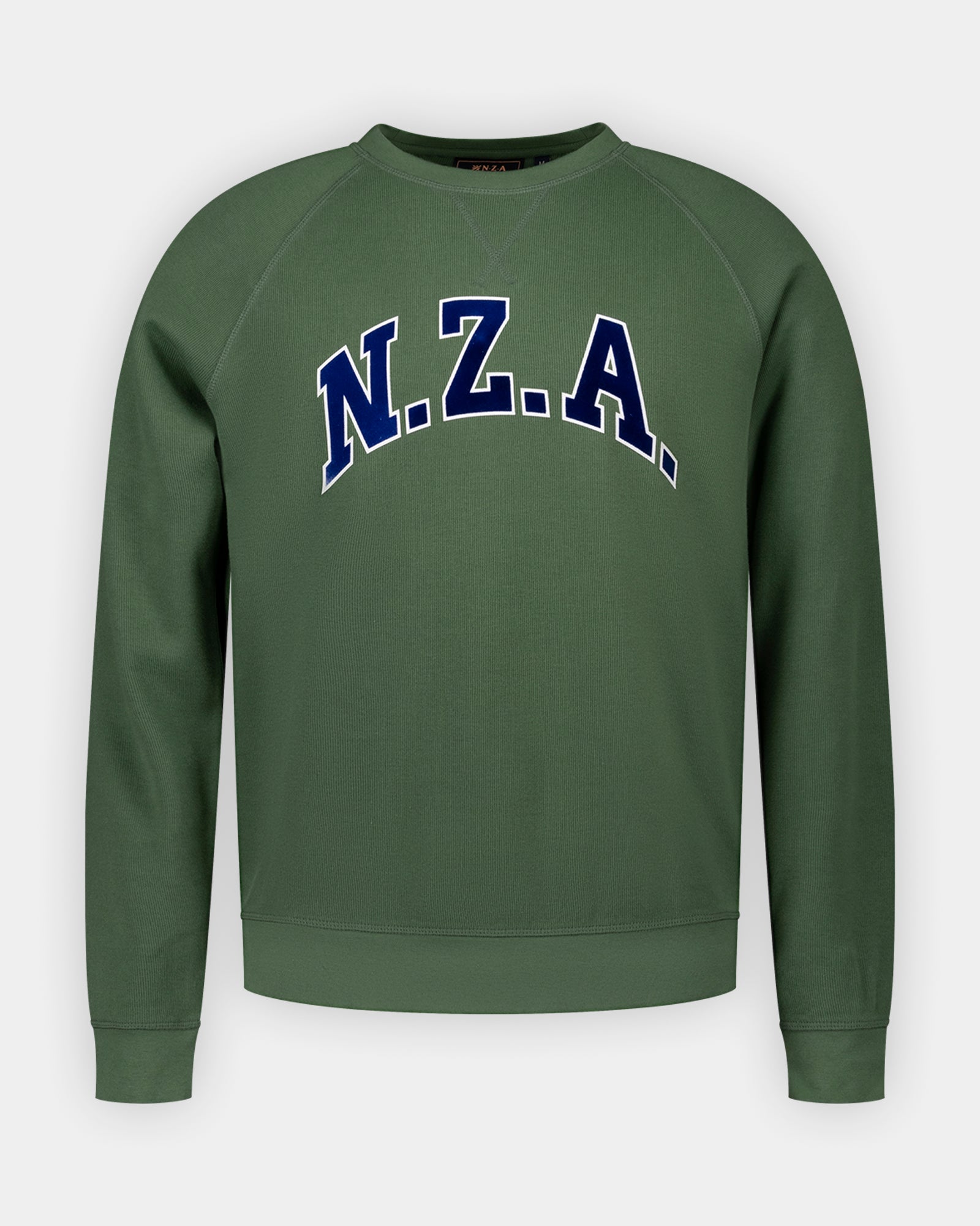 Groene katoenen sweater met logo Groene katoenen sweater met logo