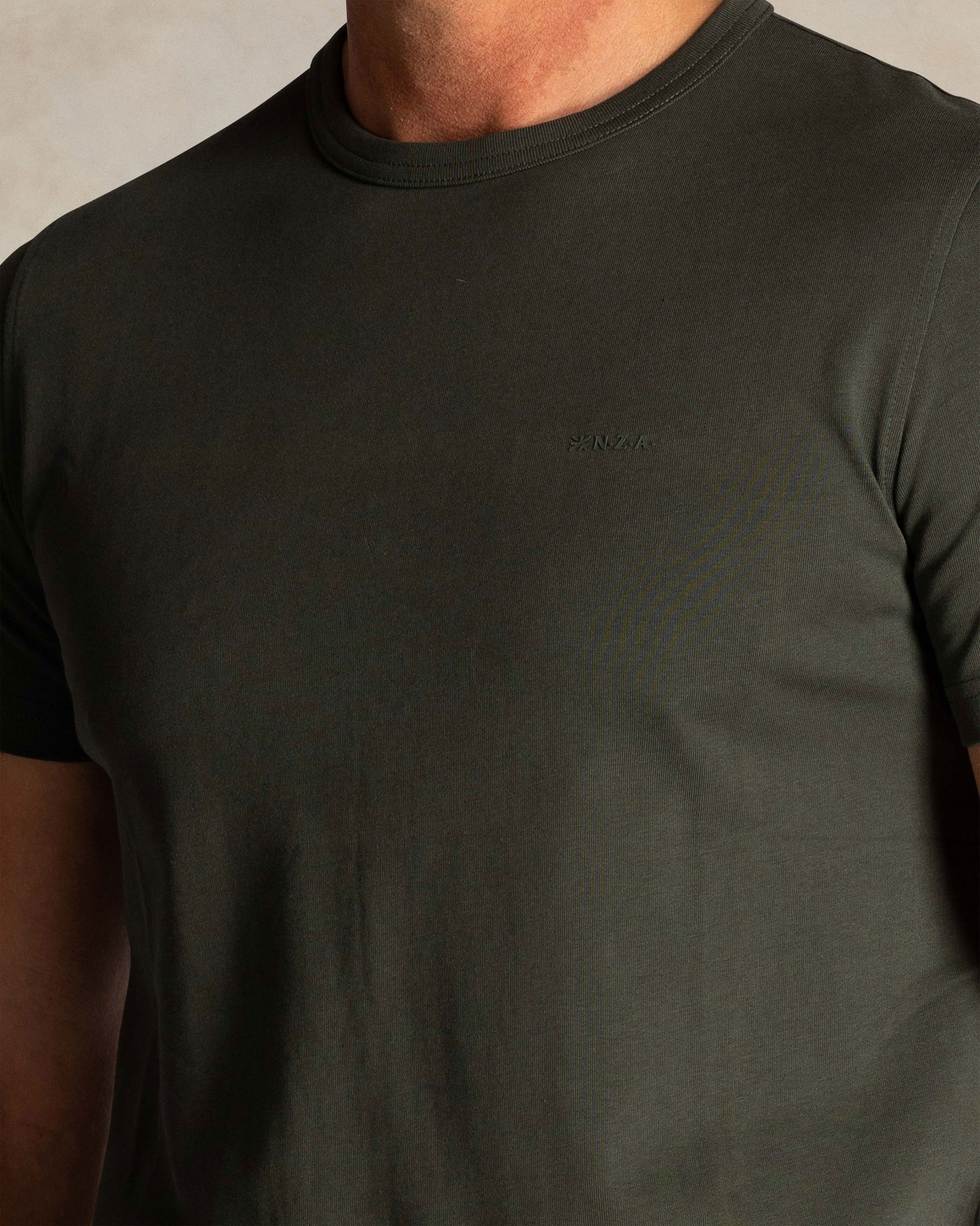 Grünes Baumwoll-T-Shirt Grünes Baumwoll-T-Shirt