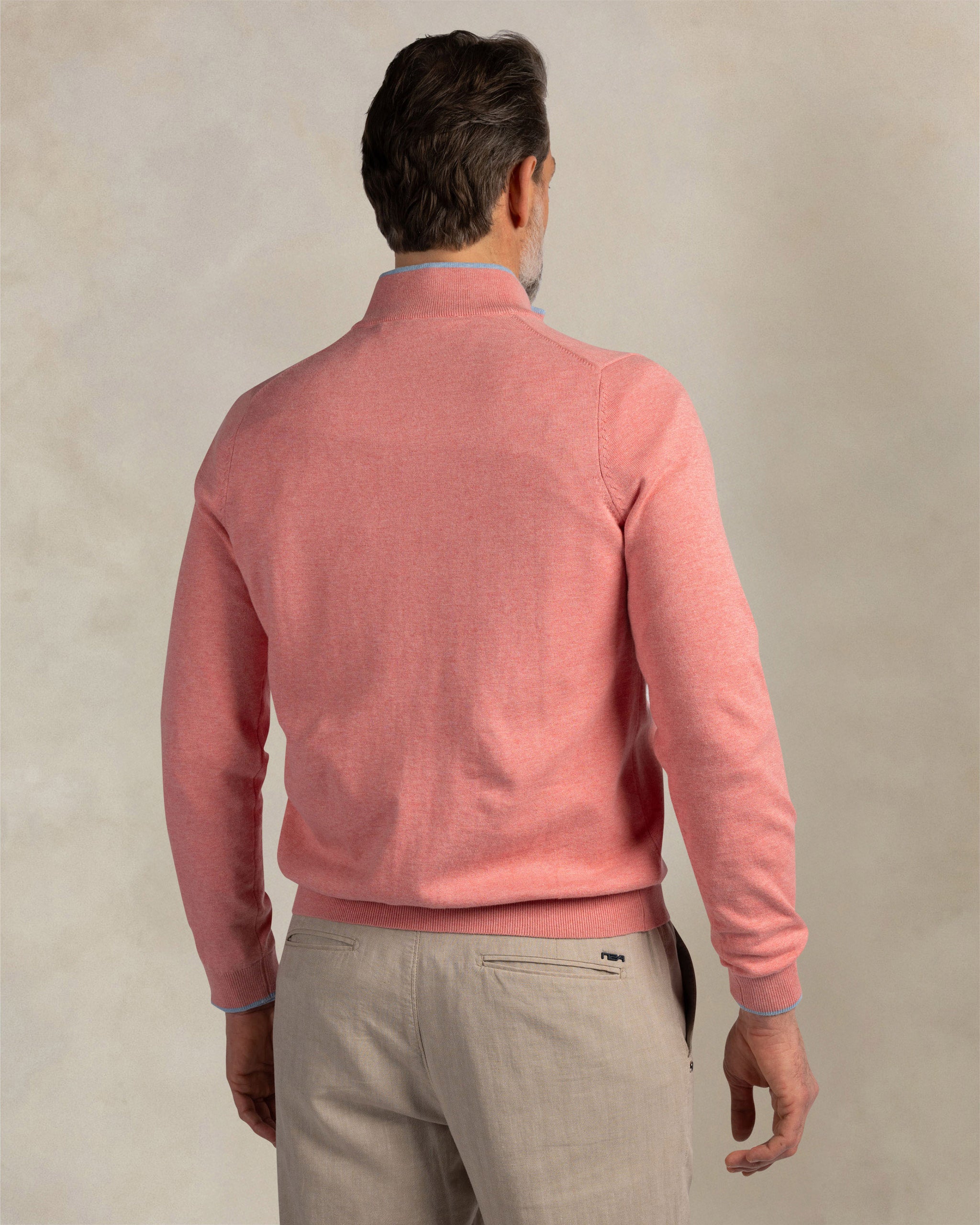 Pink 100% cotton quarter zip pullover Pink 100% cotton quarter zip pullover