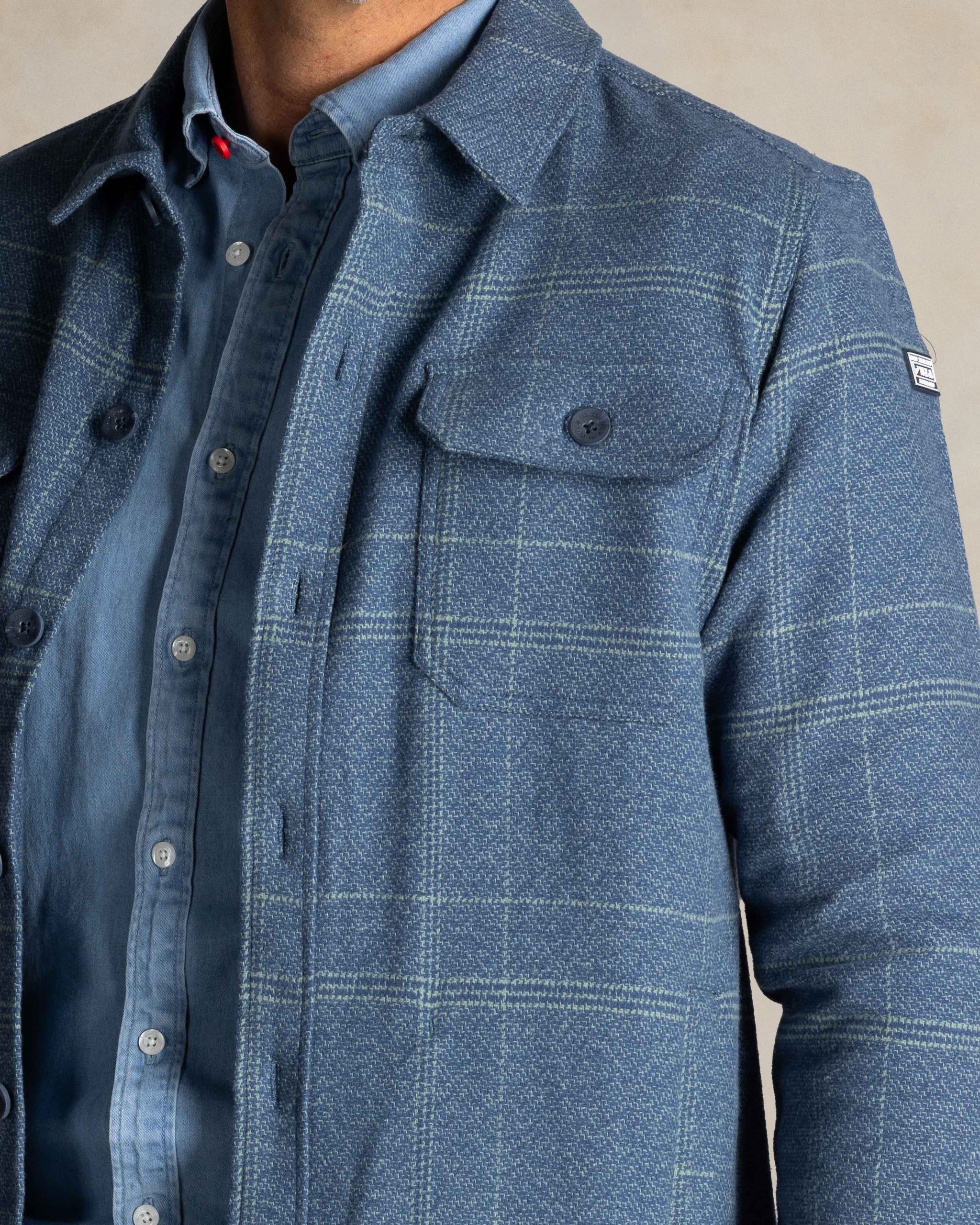 Overshirt bleu Overshirt bleu