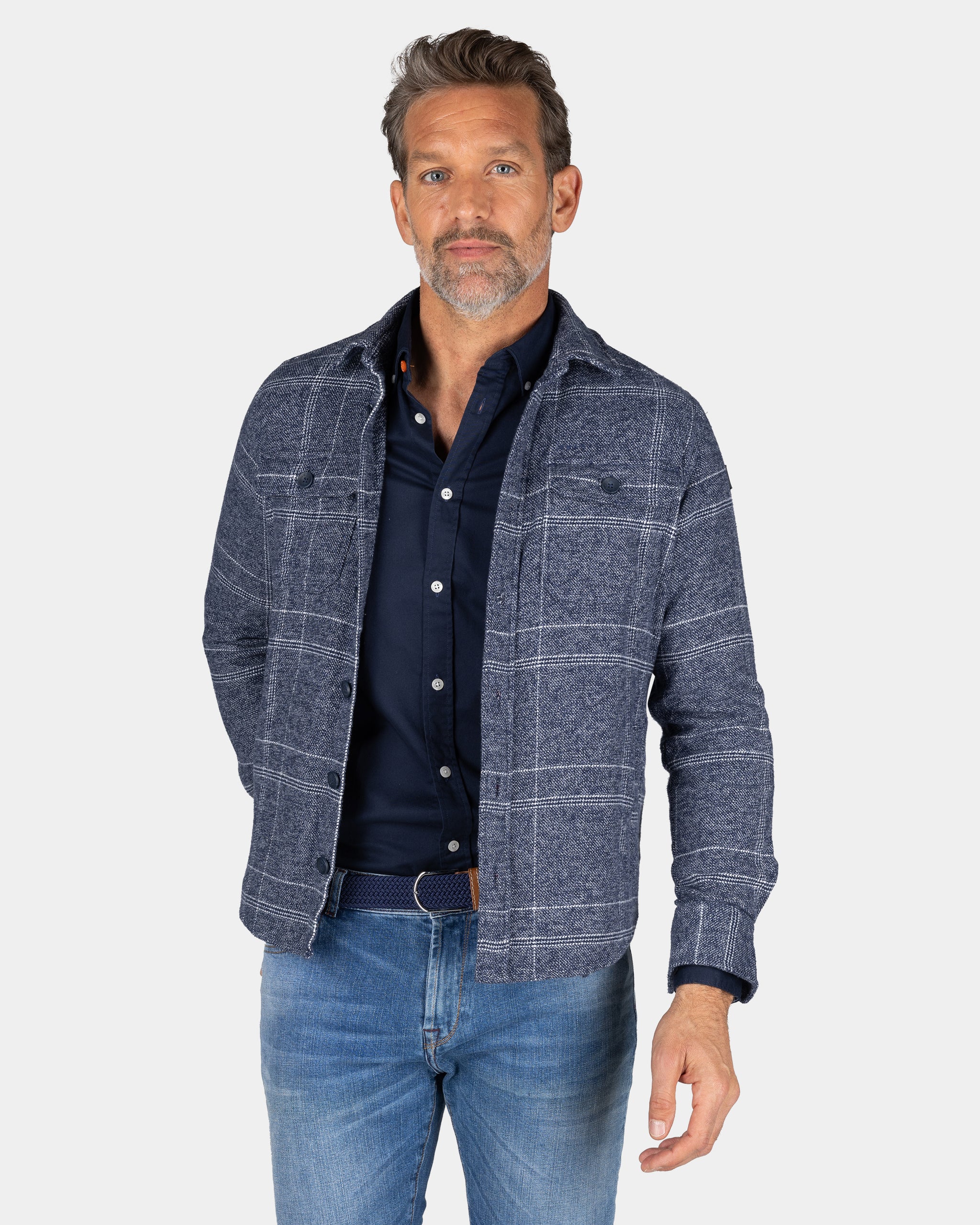 Navy Baumwoll Overshirt - Autumn Navy Navy Baumwoll Overshirt - Autumn Navy