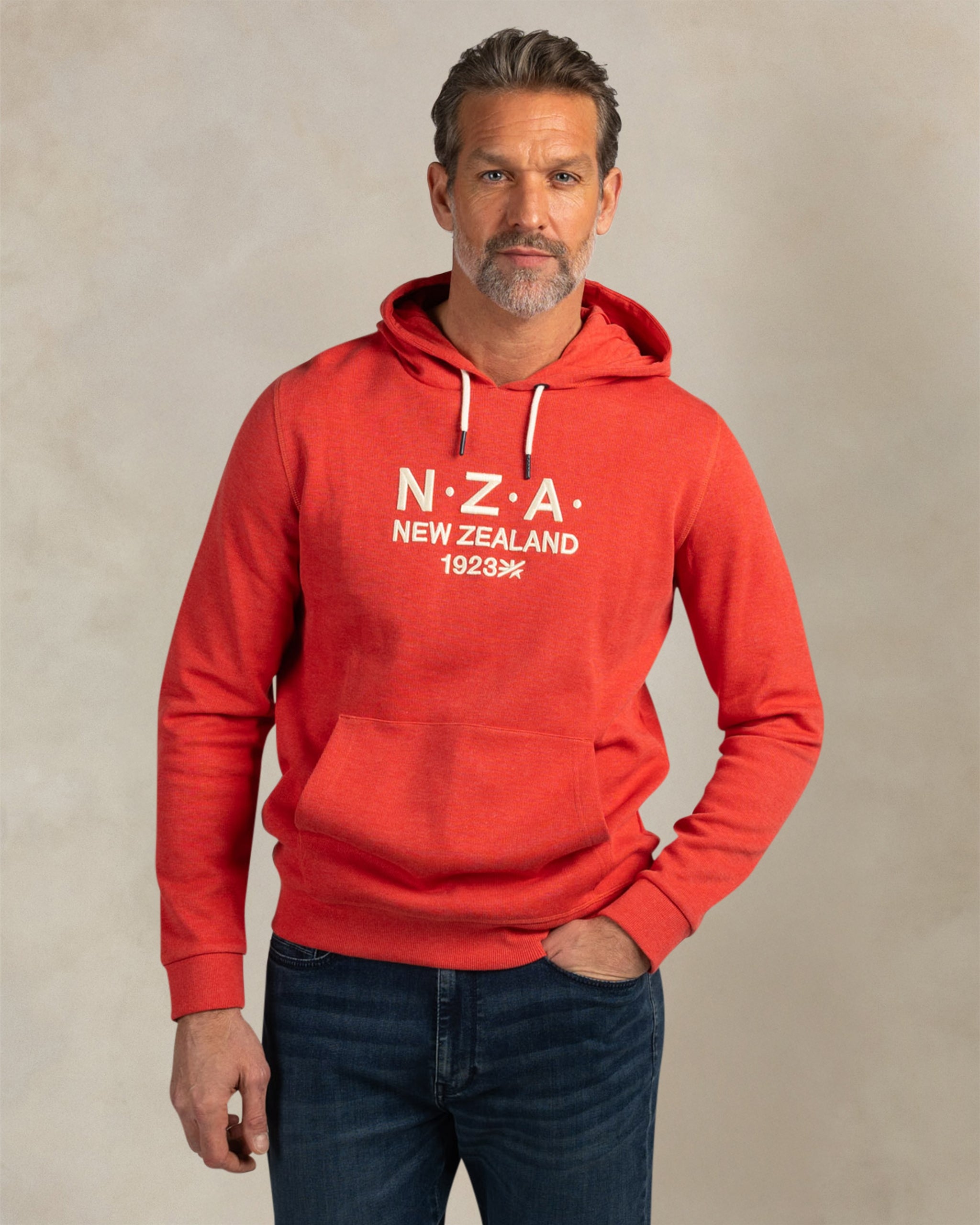 Rode katoenen hoodie Rode katoenen hoodie