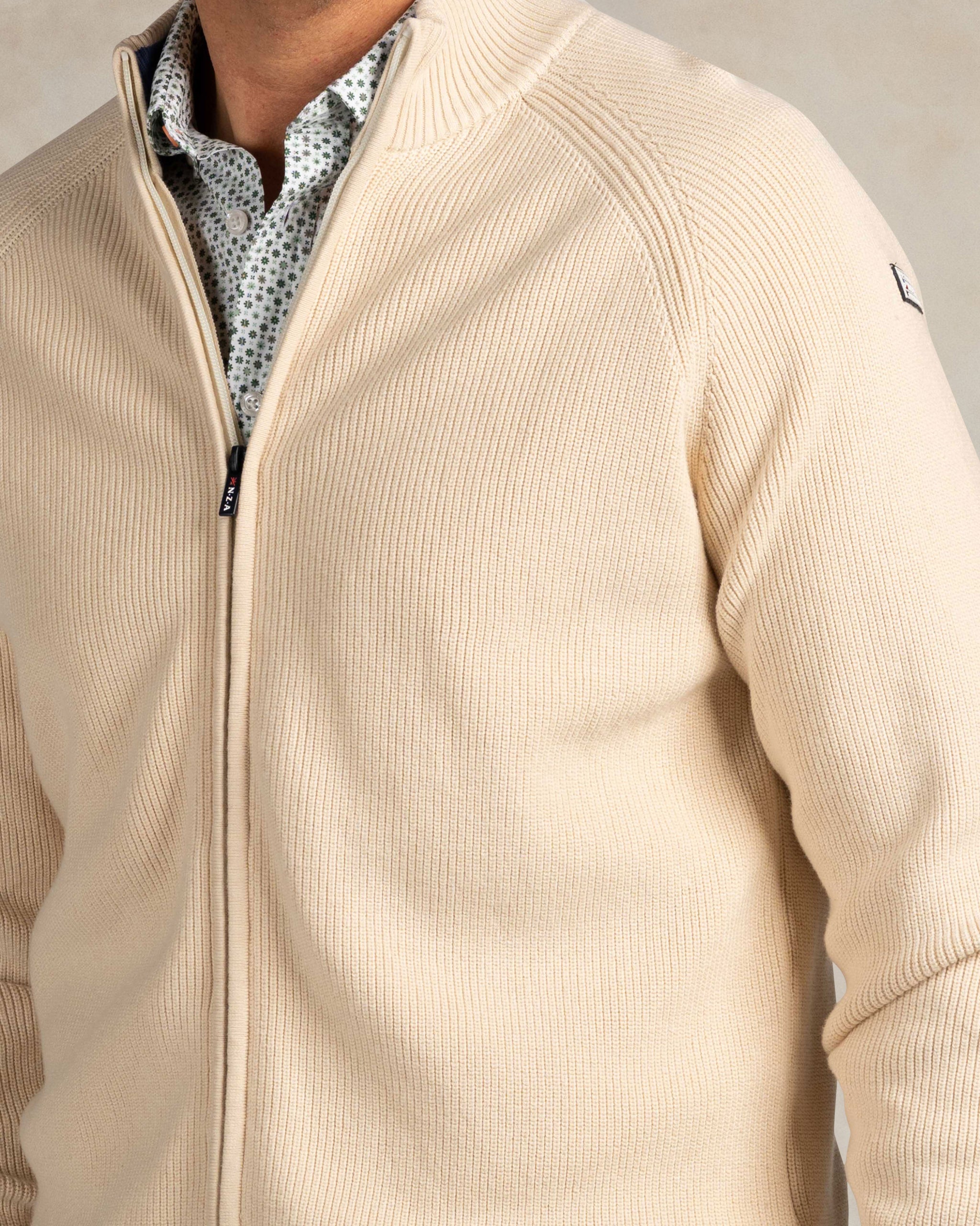 Ecru katoenen vest Ecru katoenen vest