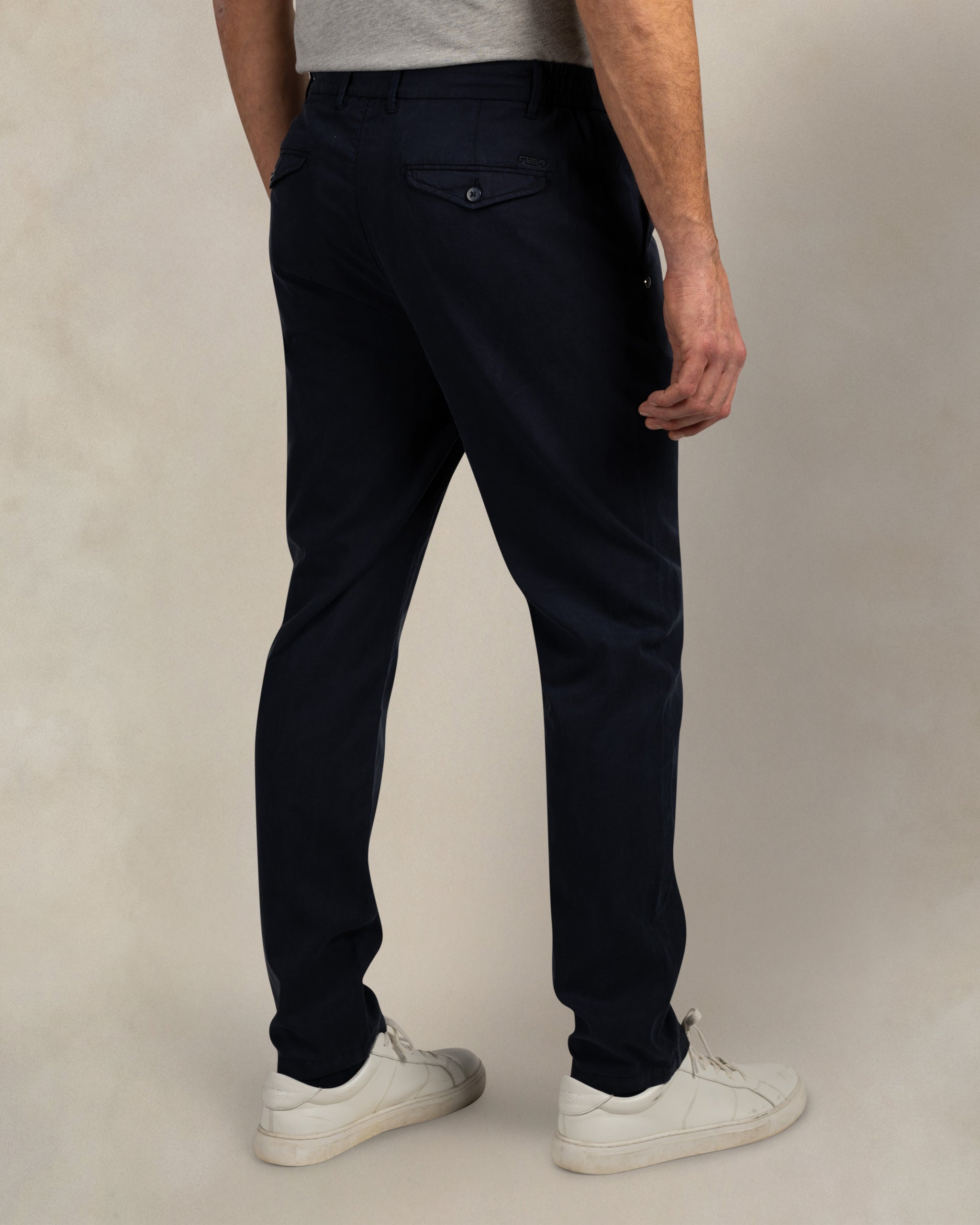 Napier blauwe katoenen stretch chino Napier blauwe katoenen stretch chino