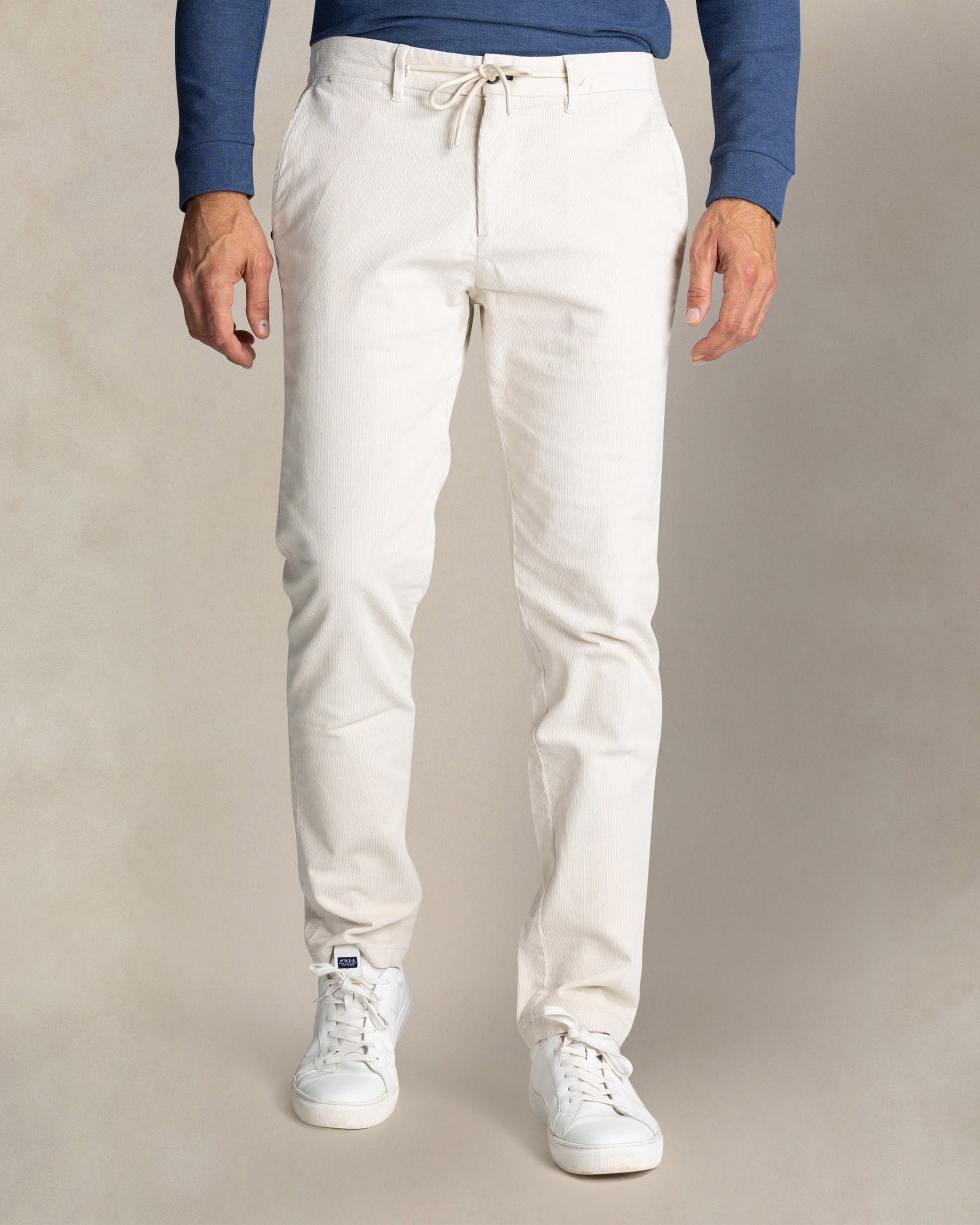 Ecru Stretchhose aus Baumwolle Ecru Stretchhose aus Baumwolle