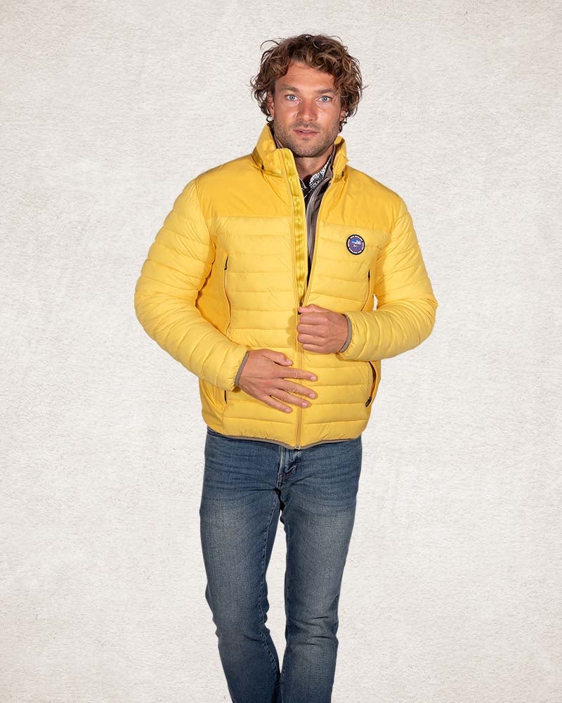 Padded solid coloured winter jacket - Stoke Yellow