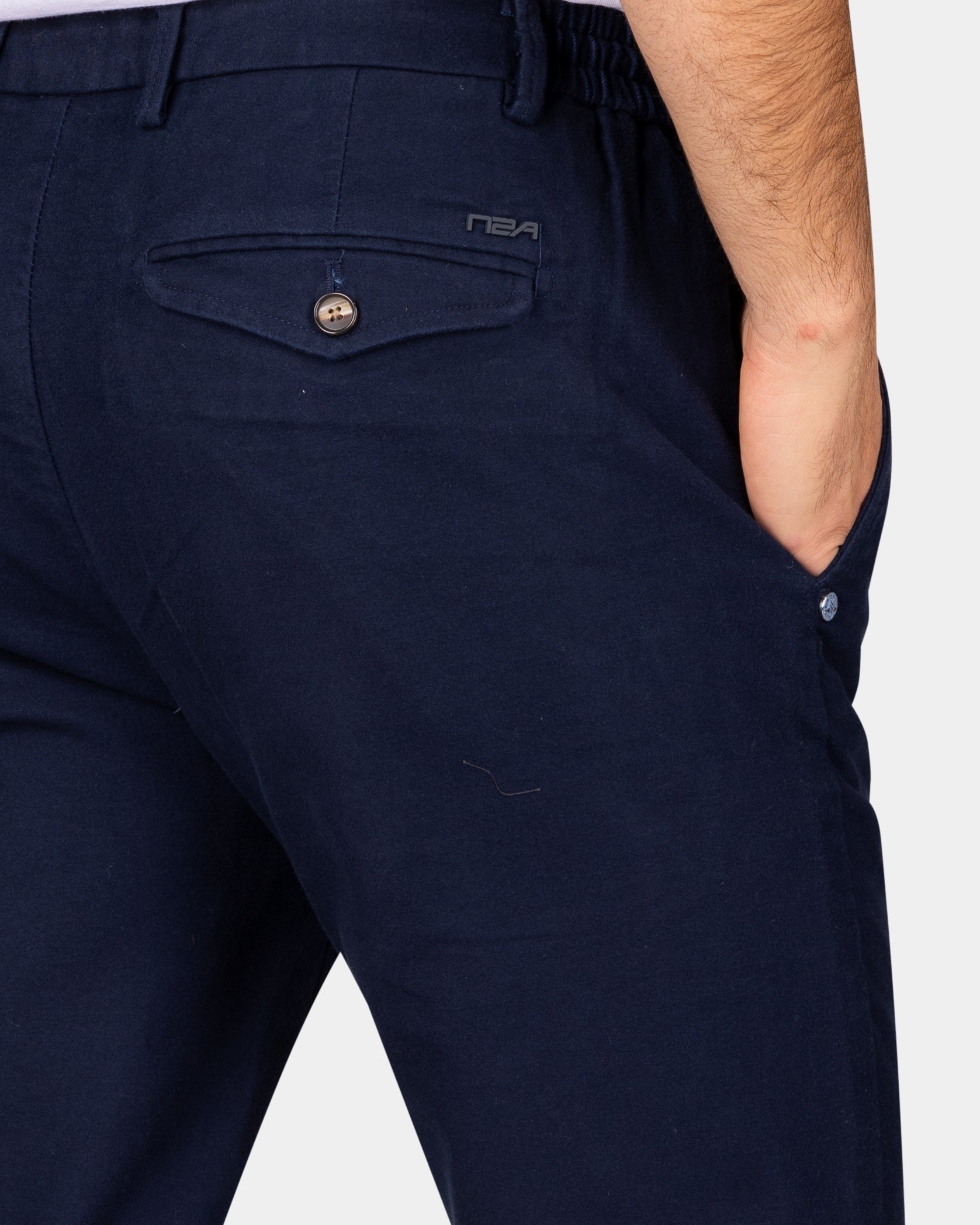 Cotton navy chino - Autumn Navy Cotton navy chino - Autumn Navy