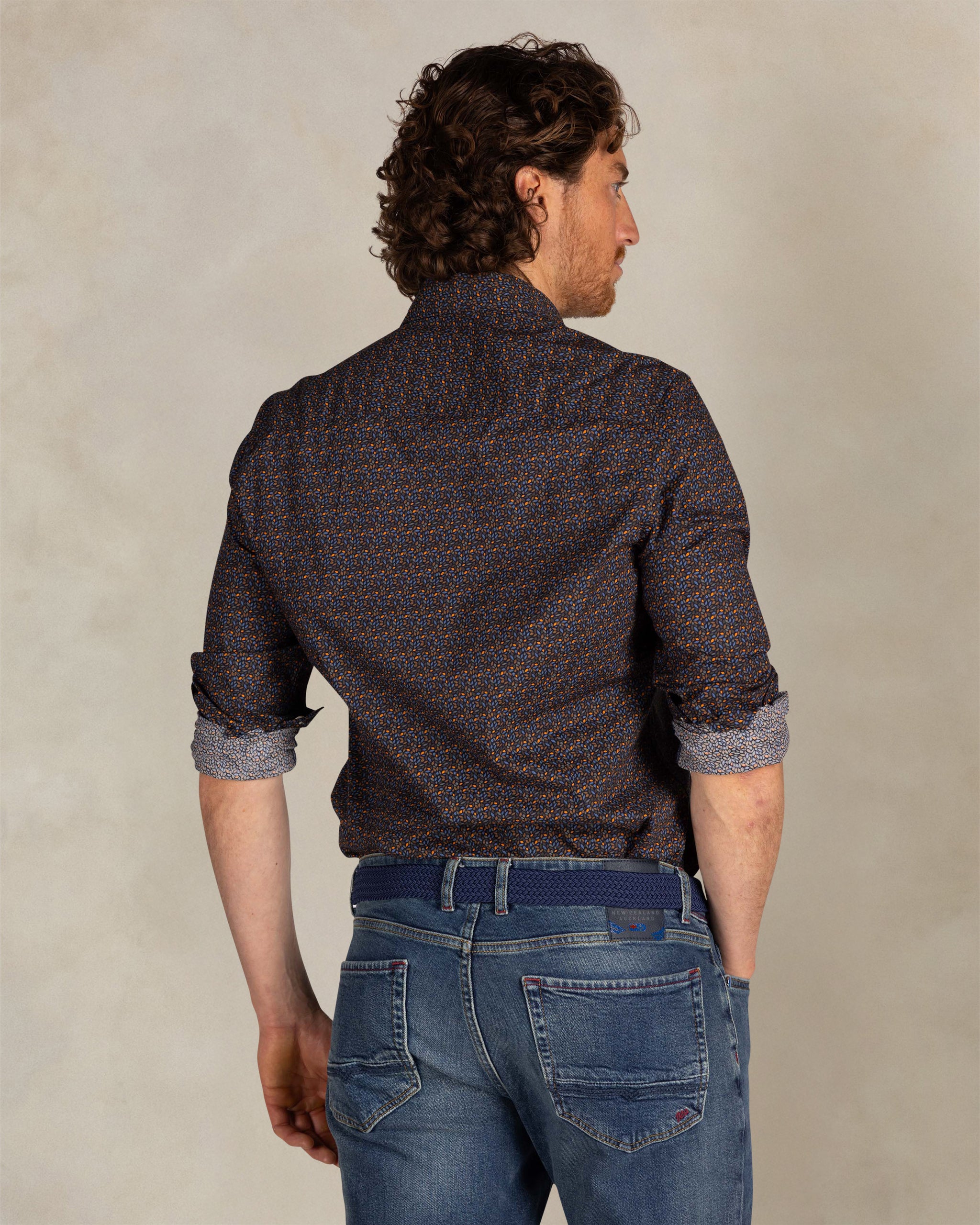 Chemise bleu en coton stretch Chemise bleu en coton stretch