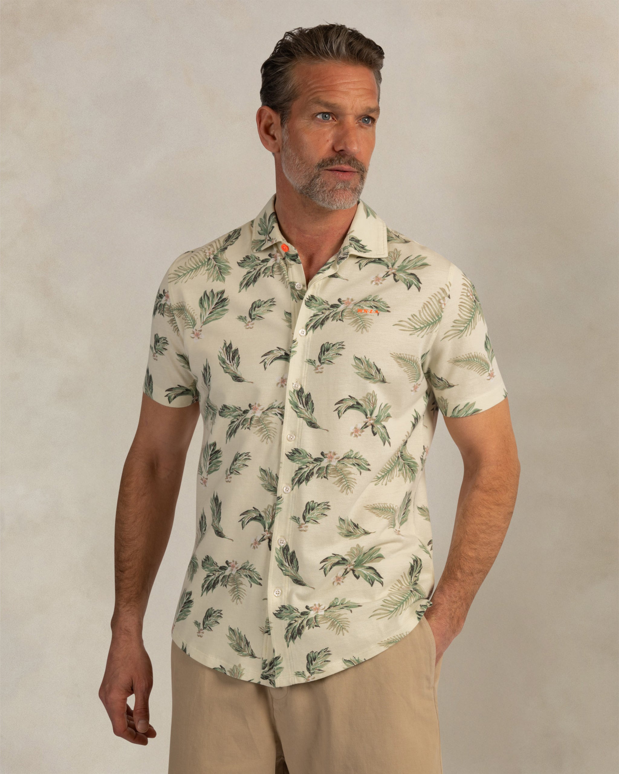 Chemise imprimée écrue Chemise imprimée écrue