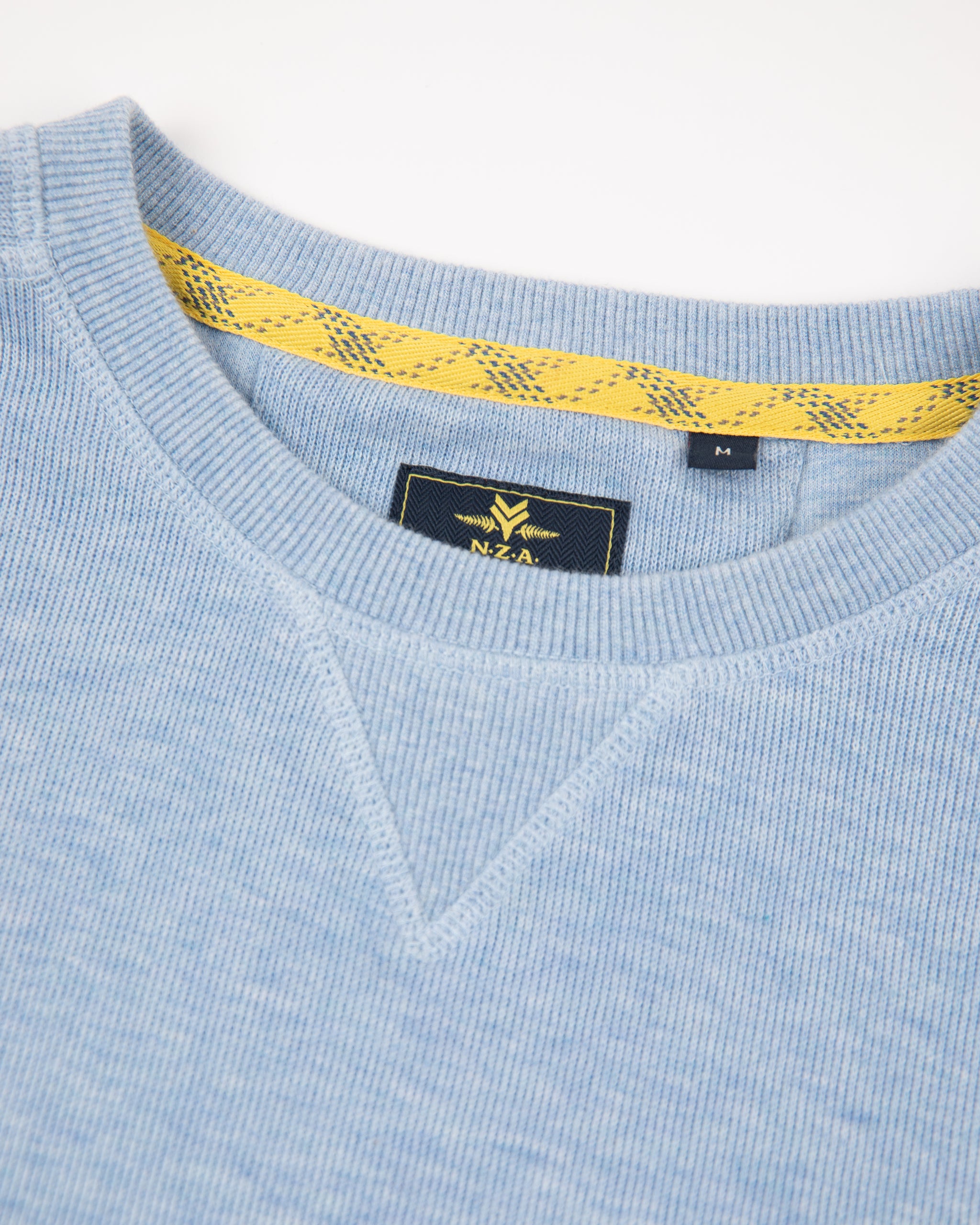 Jersey de cuello redondo en color liso - Pale Blue Jersey de cuello redondo en color liso - Pale Blue