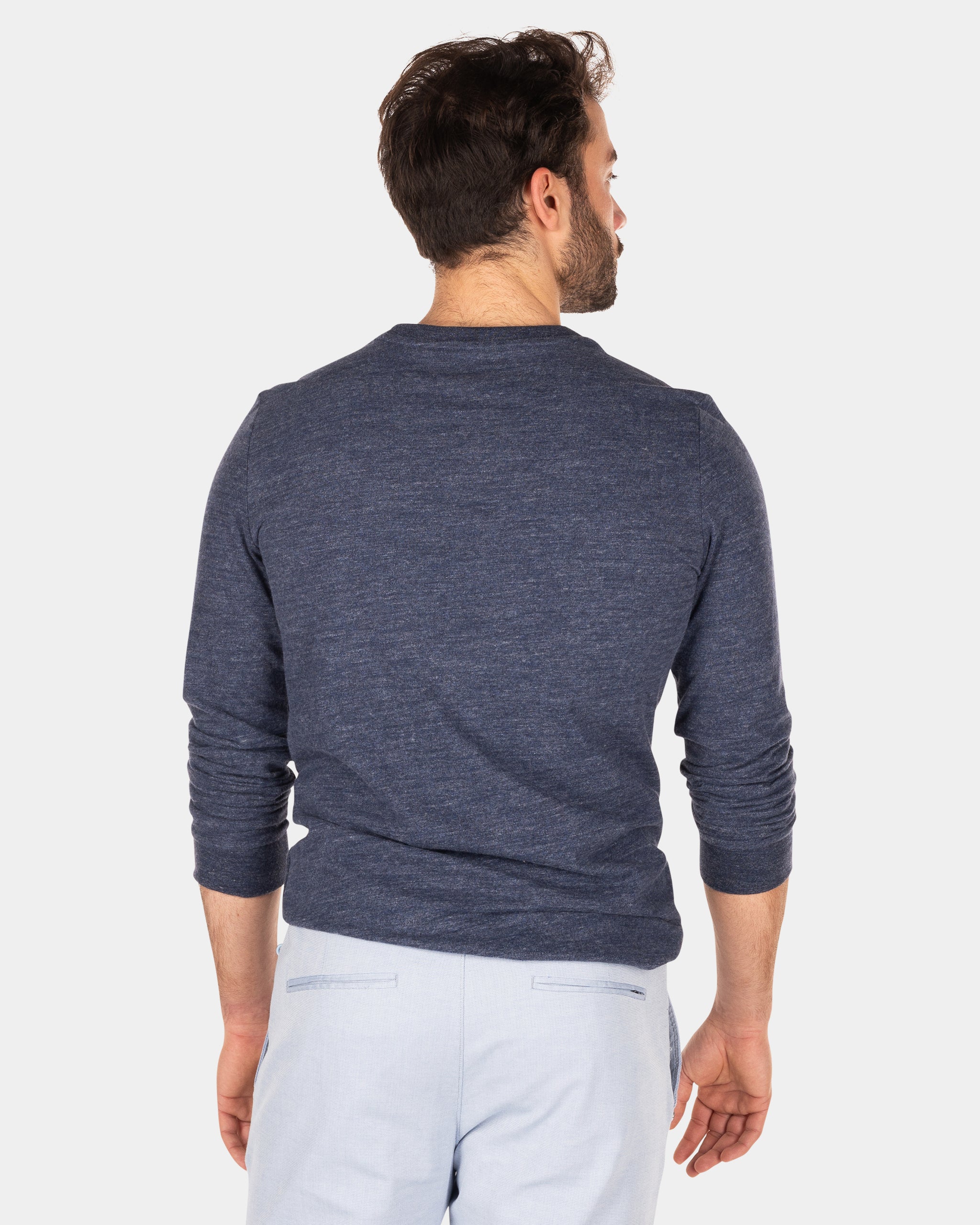 Crew neck long sleeved t-shirt - Traditional Navy Crew neck long sleeved t-shirt - Traditional Navy