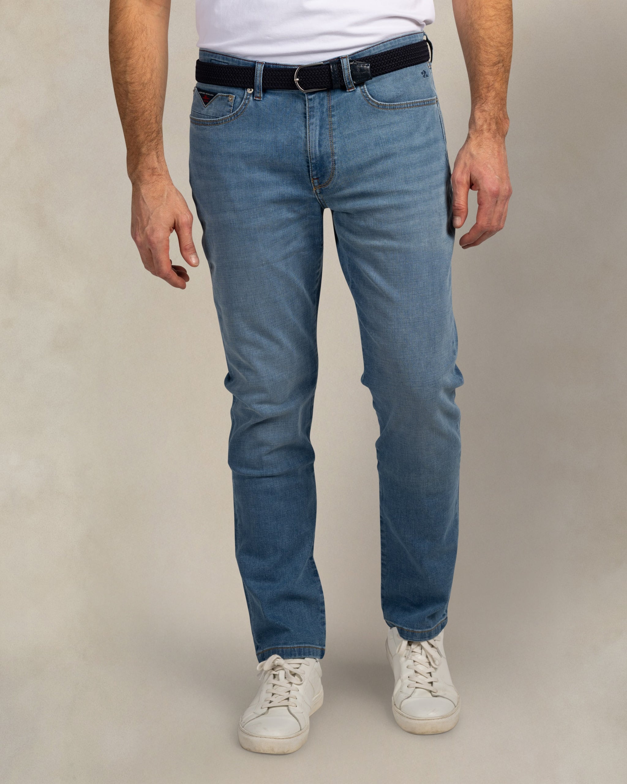 Auckland stretch 5-pocket medium wash jeans Auckland stretch 5-pocket medium wash jeans