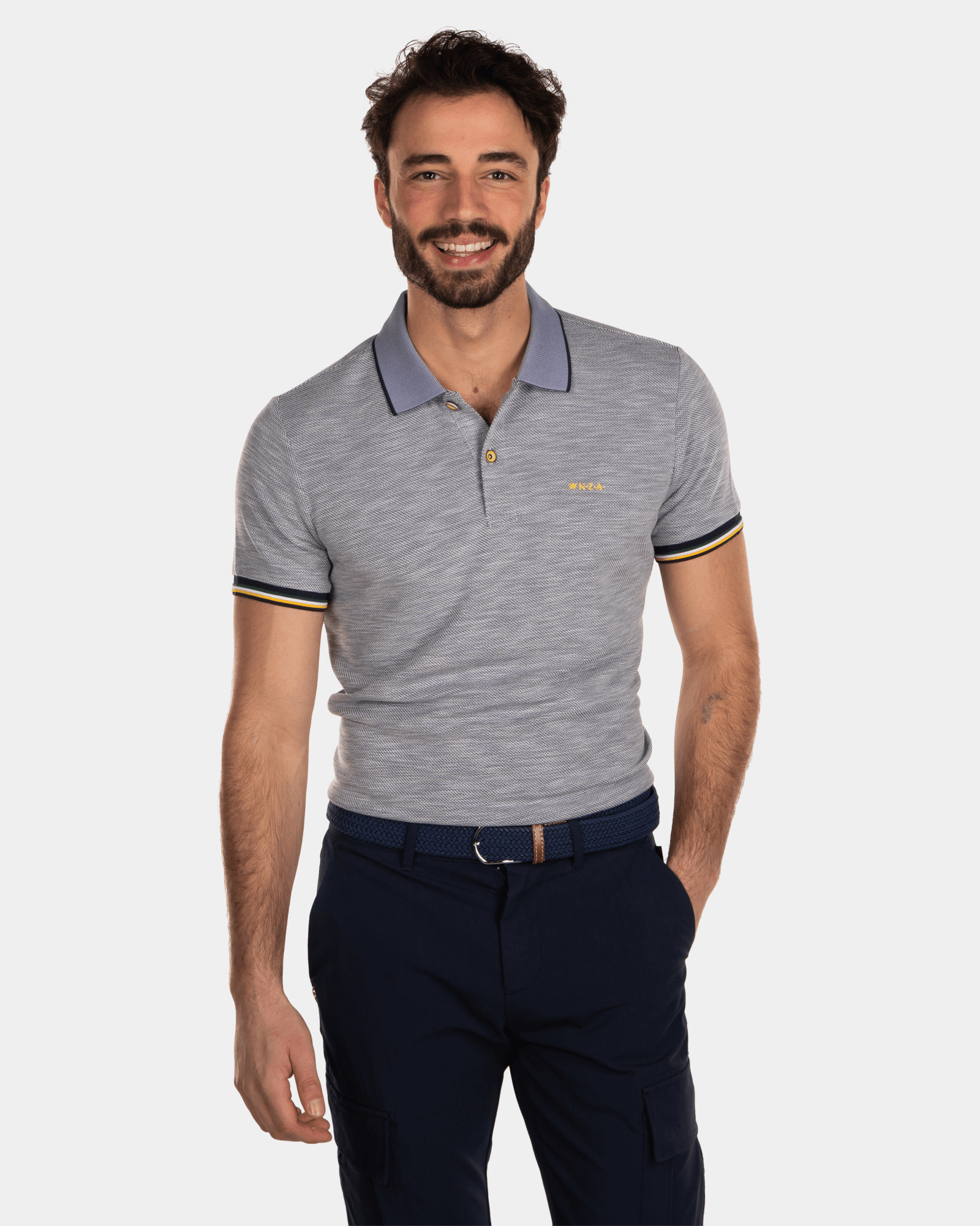 Modal Polo Shirt - Key Navy Modal Polo Shirt - Key Navy