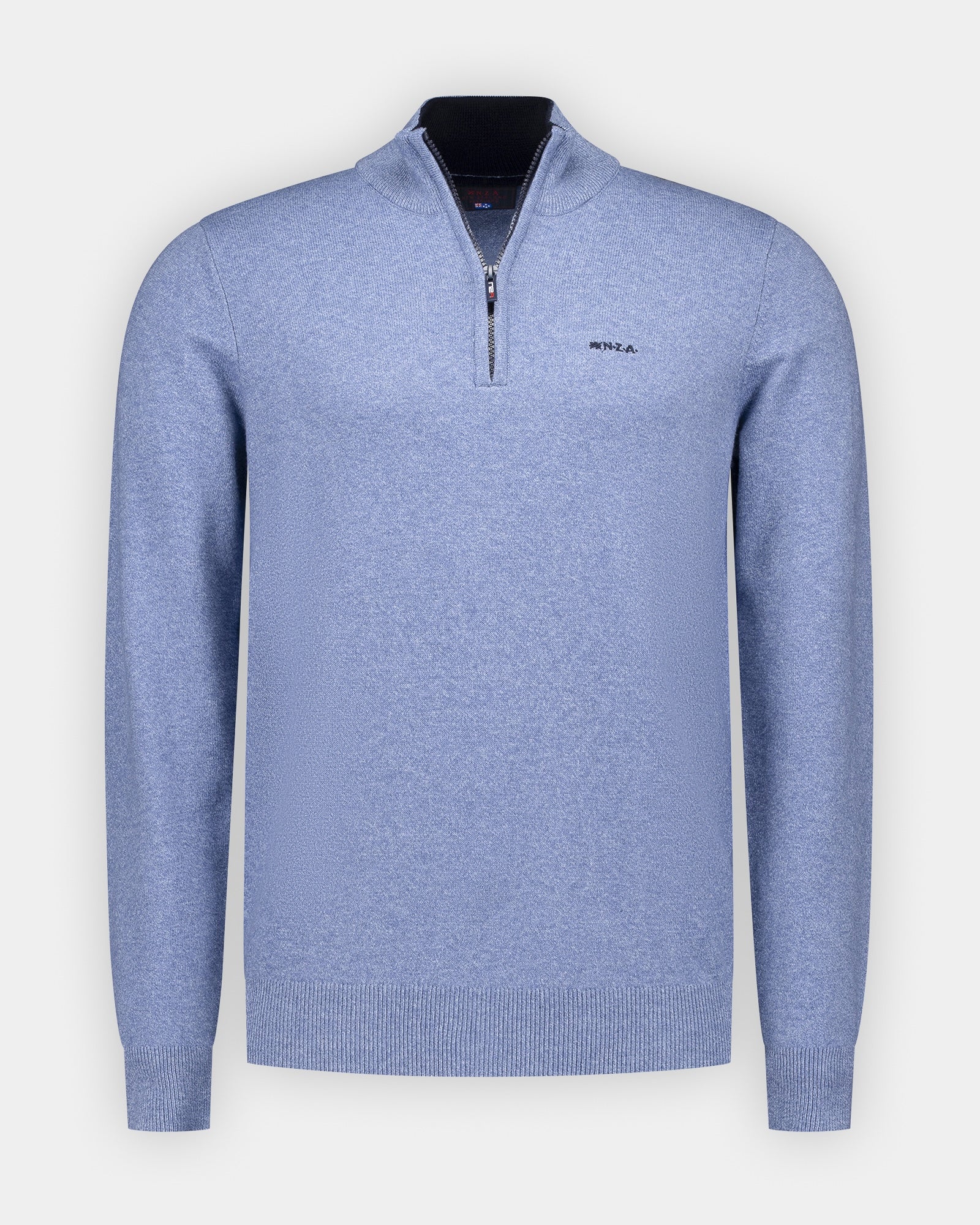 Blue half zip knitwear Blue half zip knitwear