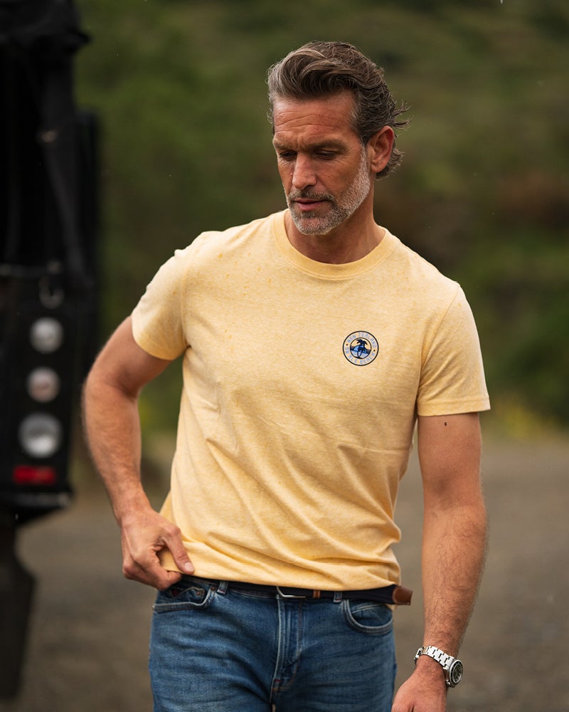 Geel t-shirt met logo Geel t-shirt met logo