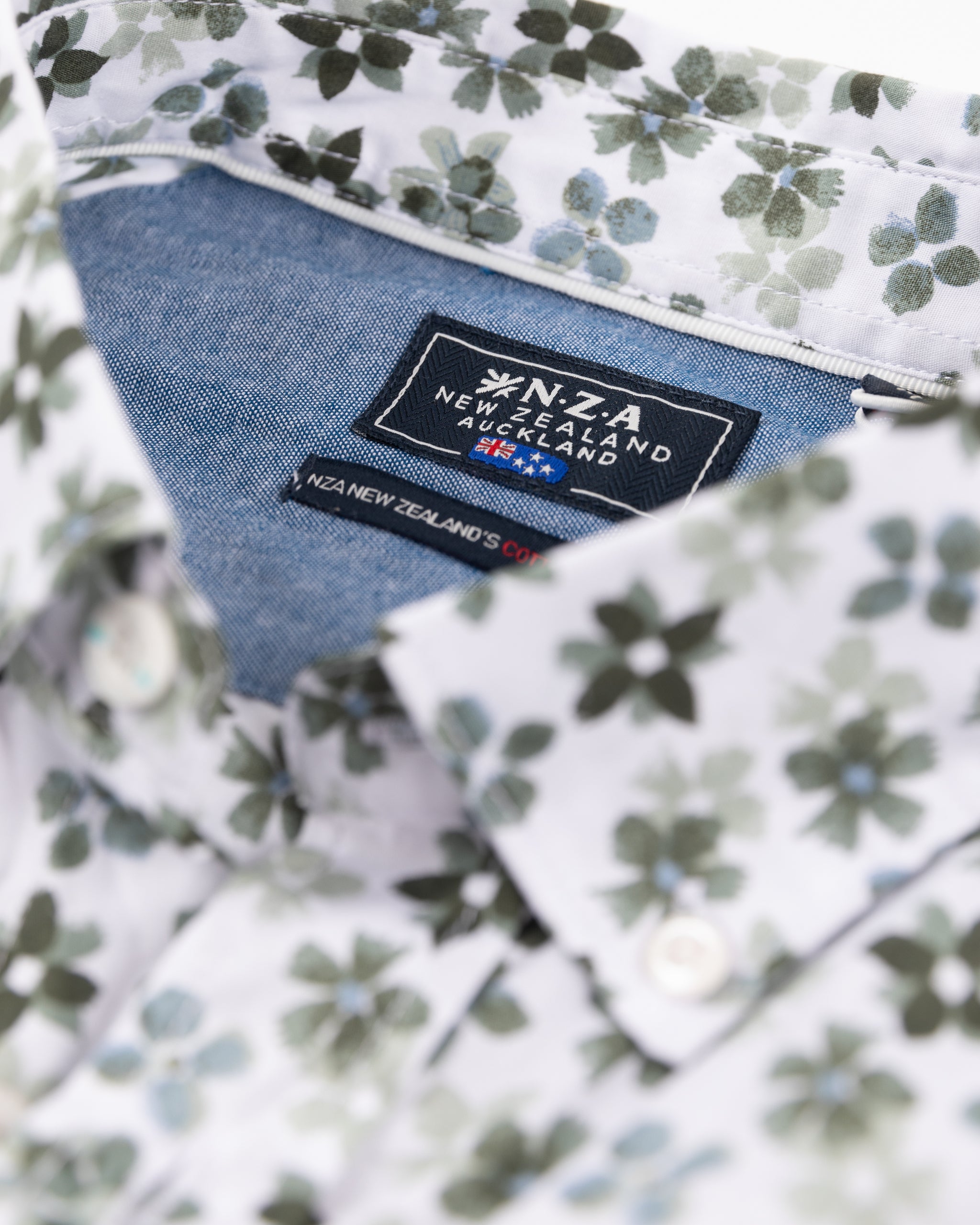 Chemise imprimホe blanche et verte - Ecru Chemise imprimホe blanche et verte - Ecru