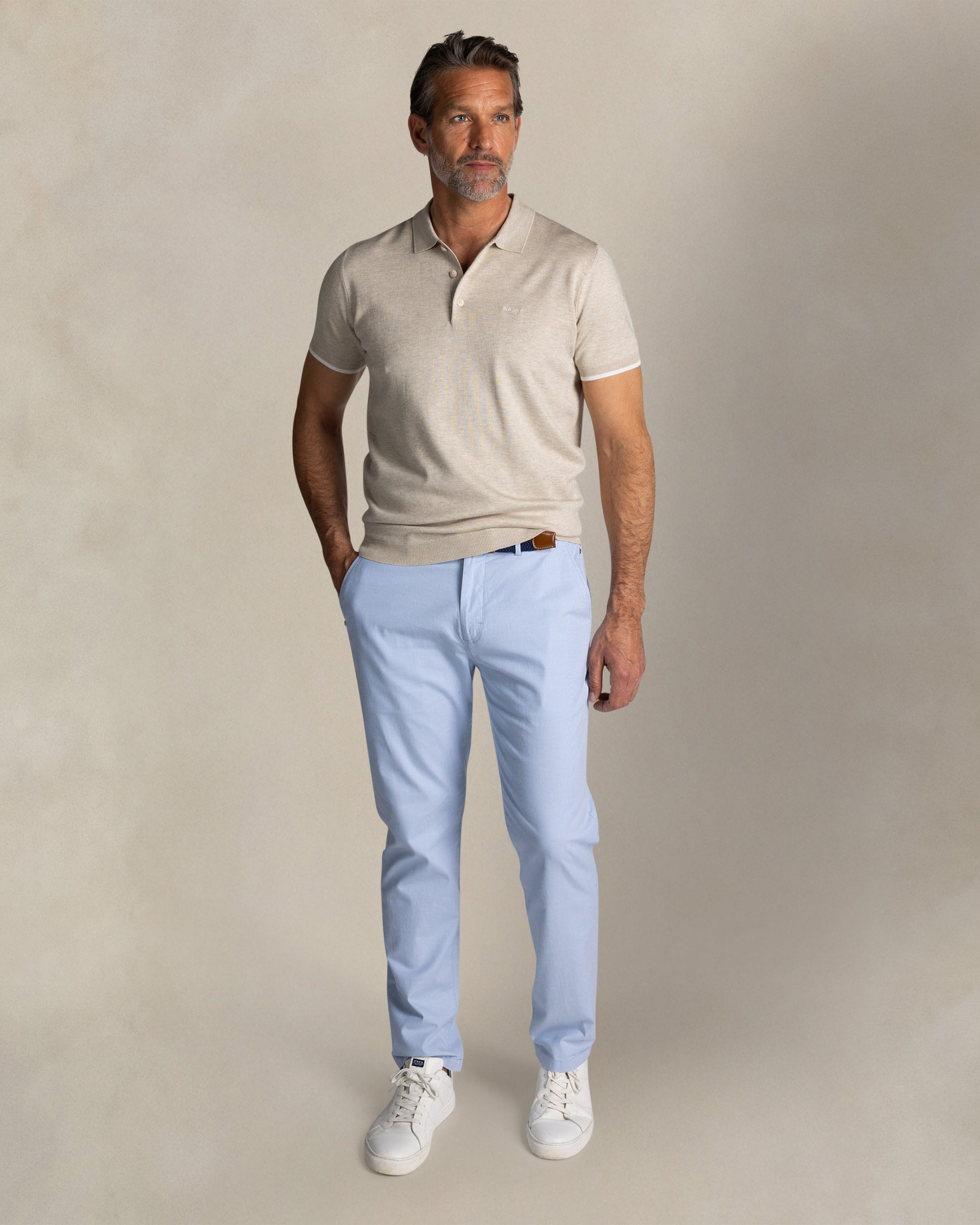 Ecru Strickpolo Ecru Strickpolo