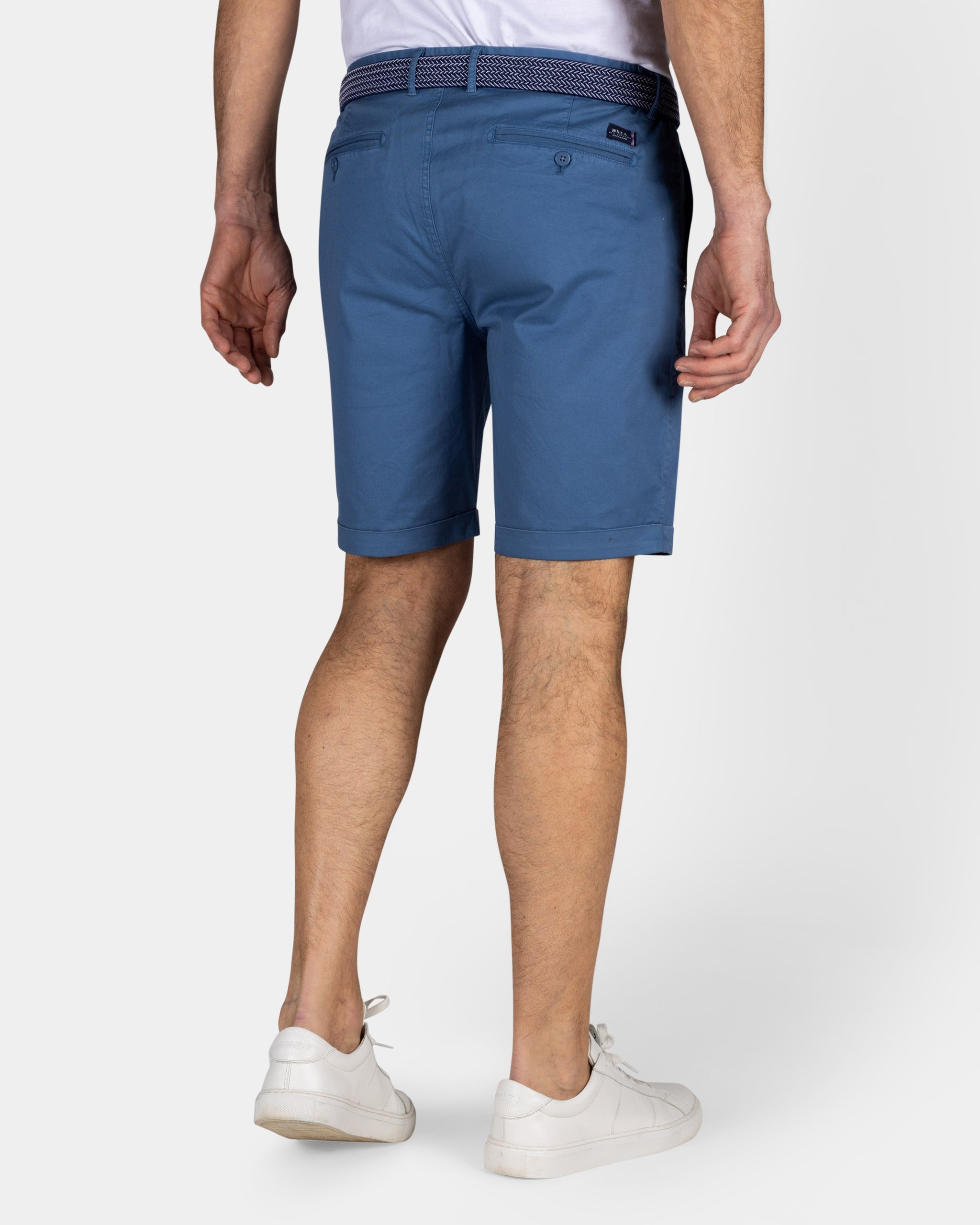Blaue Baumwoll-Chino-Shorts Blaue Baumwoll-Chino-Shorts