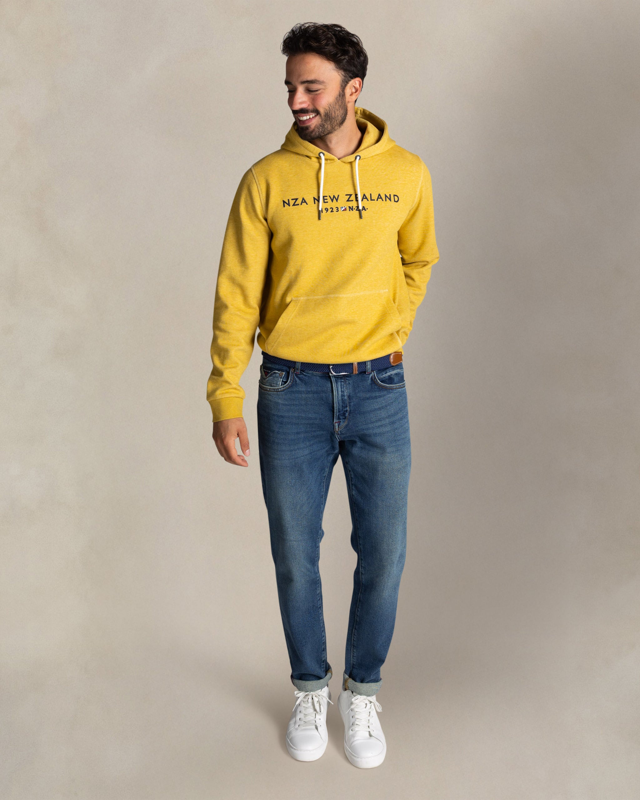 Yellow hoodie with print Yellow hoodie with print