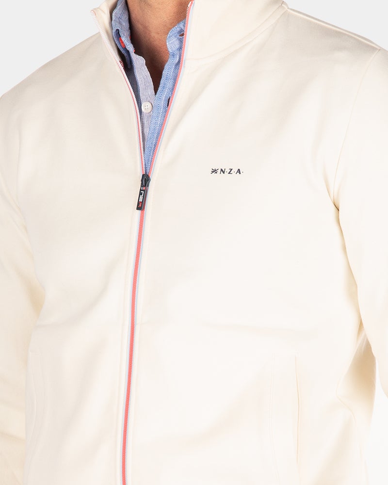 Solid coloured stretch cardigan - Cream Solid coloured stretch cardigan - Cream