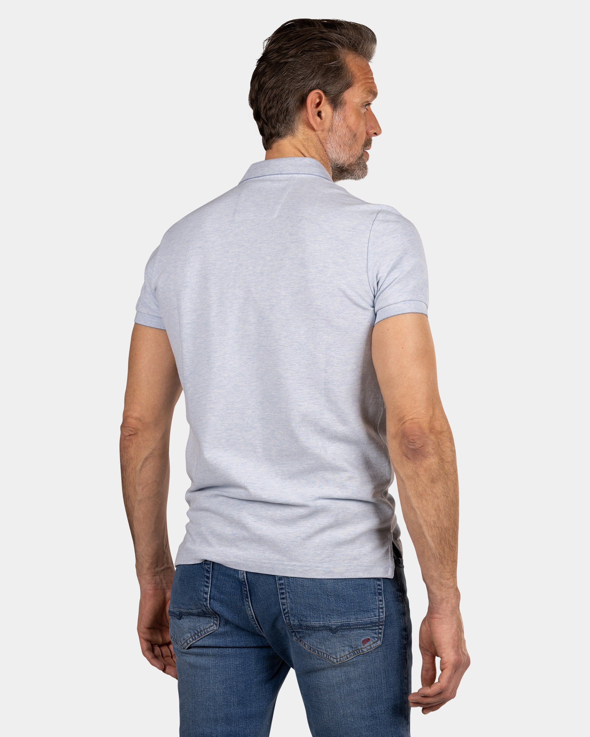 Blaues Polo - Marble Blue Blaues Polo - Marble Blue