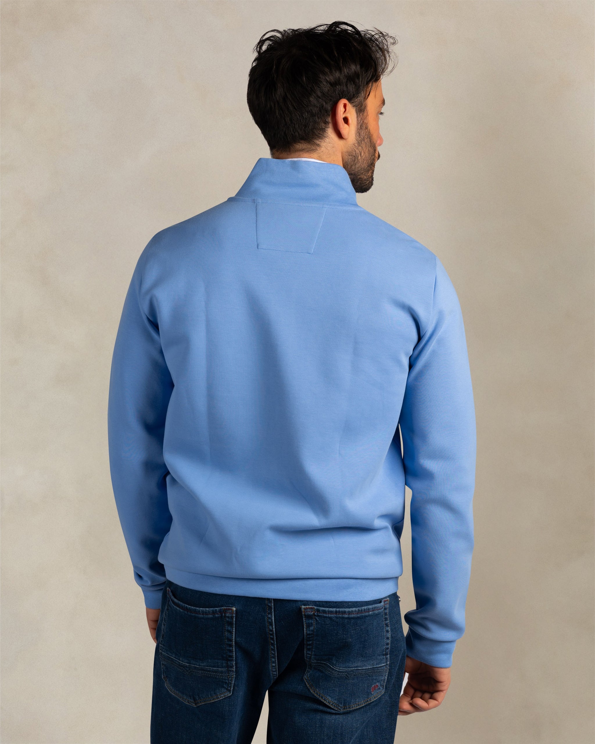 Lichtblauw sweatvest Lichtblauw sweatvest