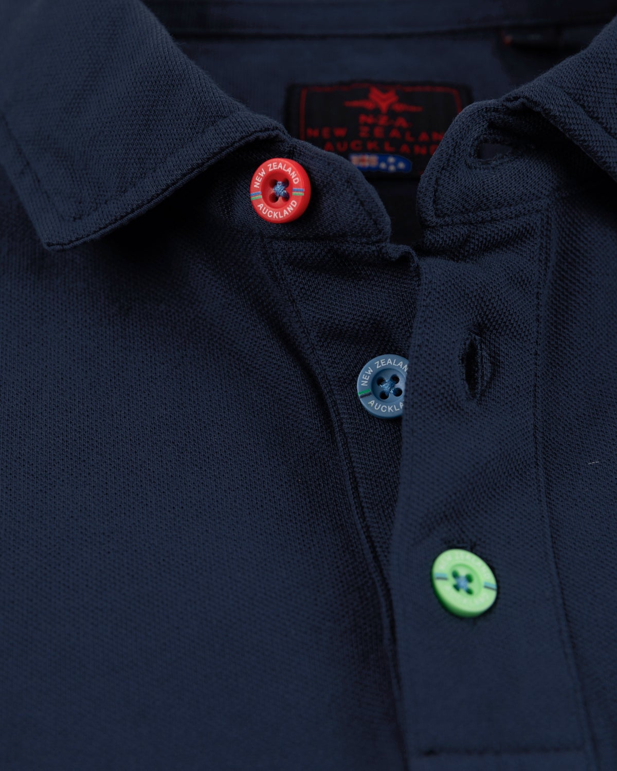 NZA Heritage cotton polo shirt - Key Navy