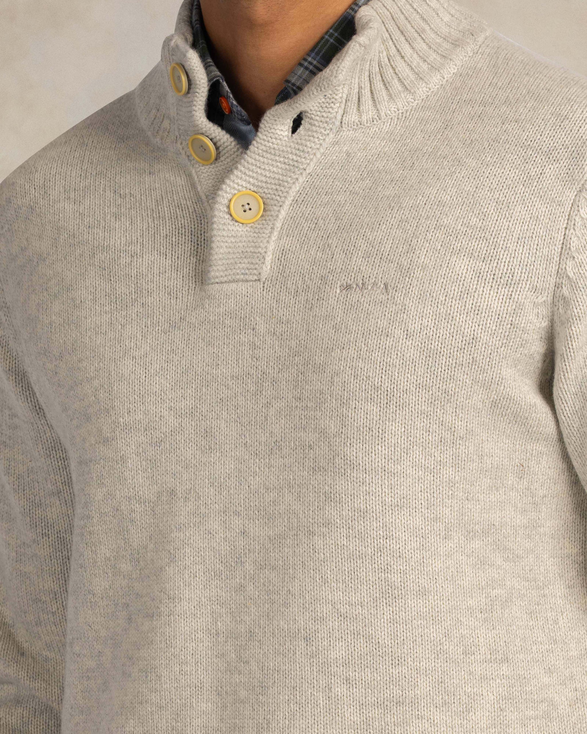Ecru wool knit Ecru wool knit
