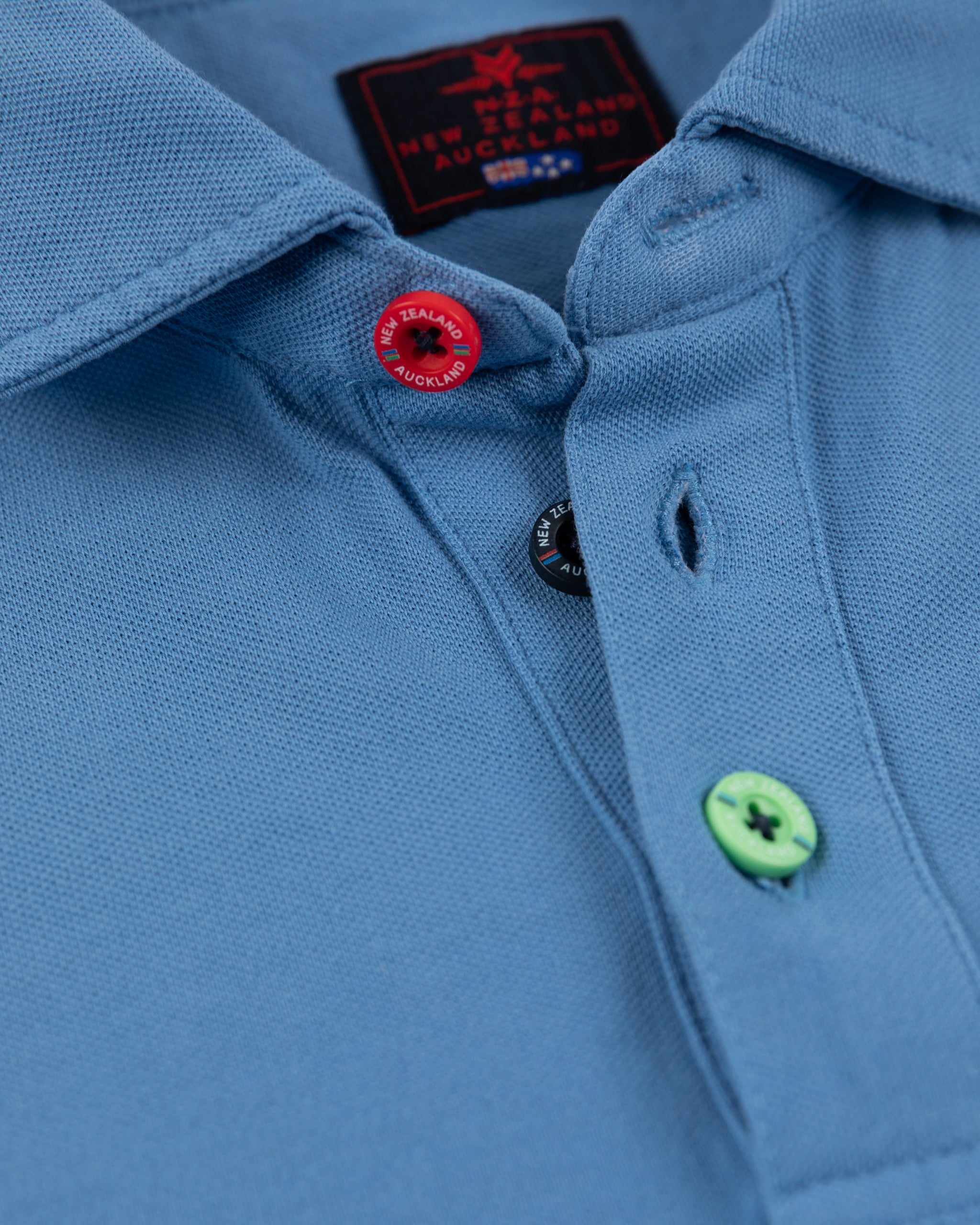 NZA Heritage polo shirt - Full blue NZA Heritage polo shirt - Full blue