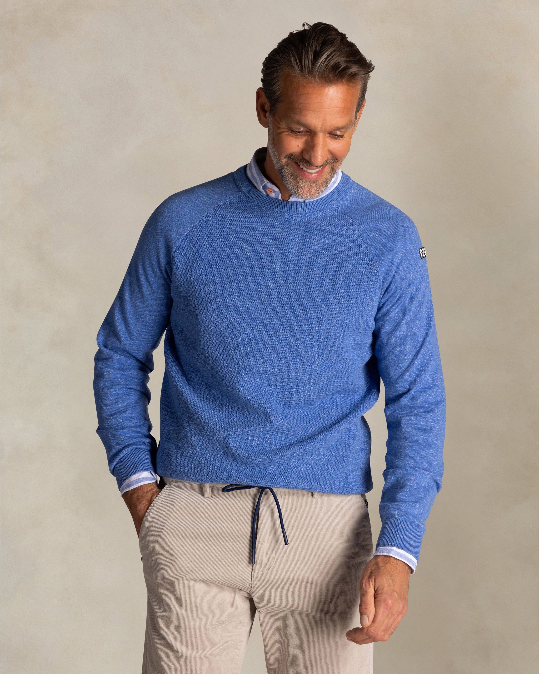 Pull en coton bleu Pull en coton bleu