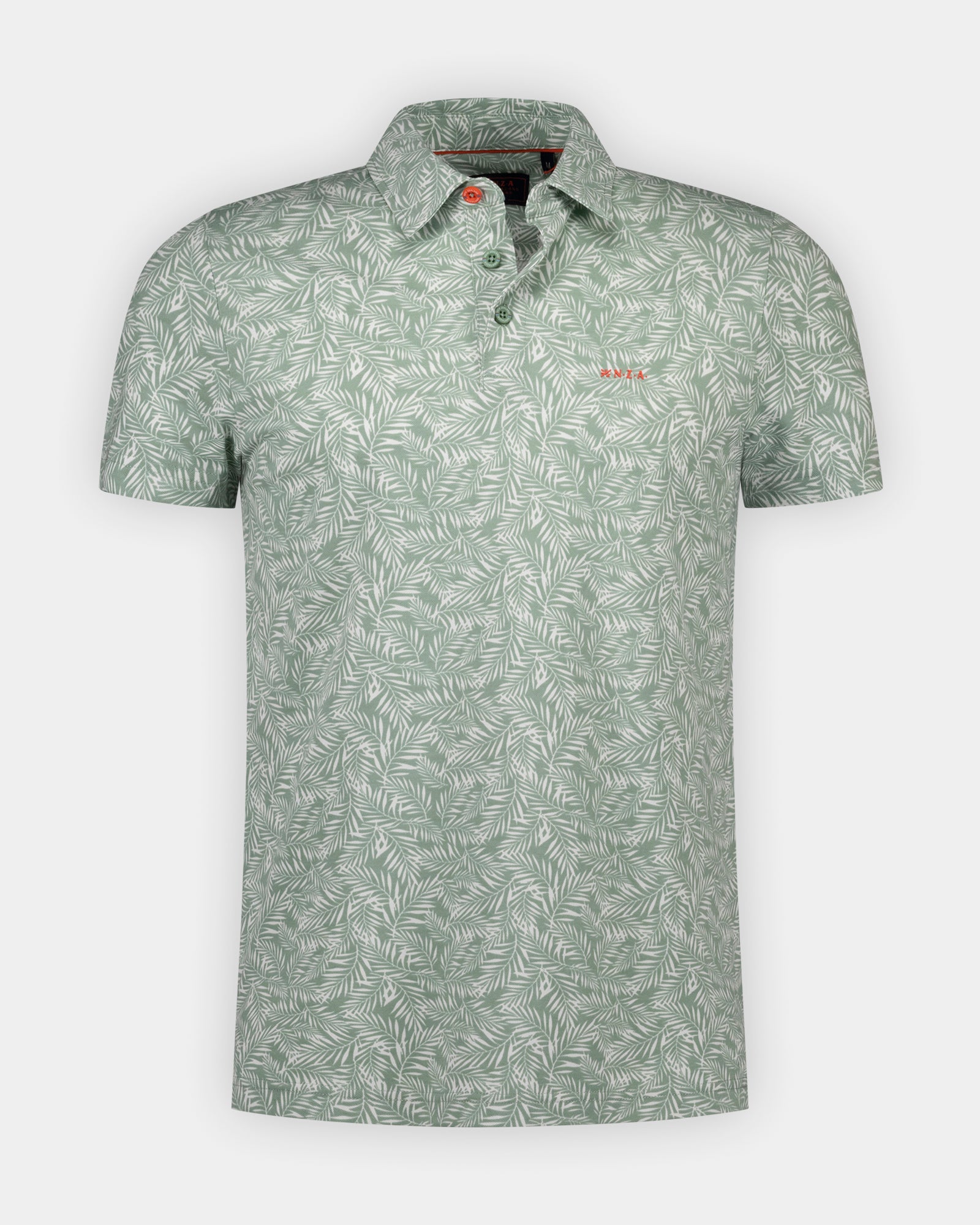 Polo verde claro con estampado Polo verde claro con estampado