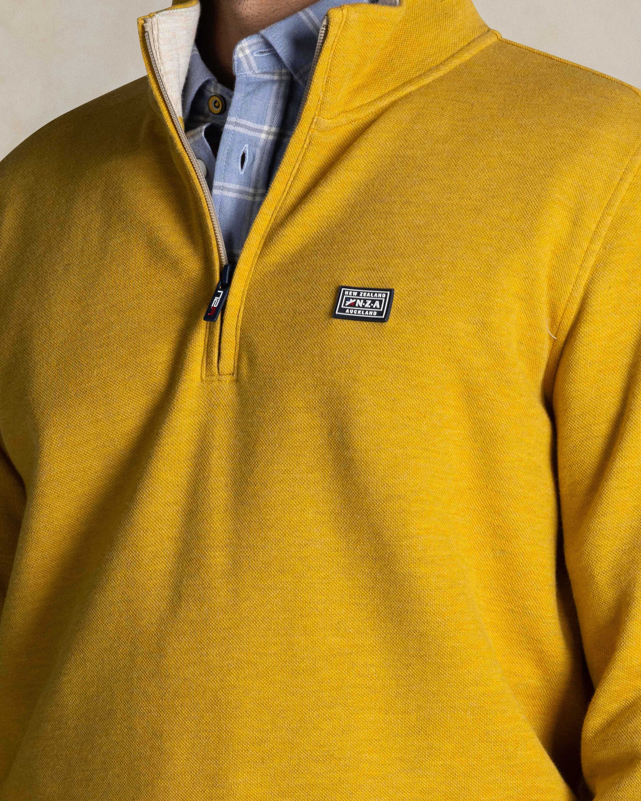 Yellow cotton half zip sweater Yellow cotton half zip sweater