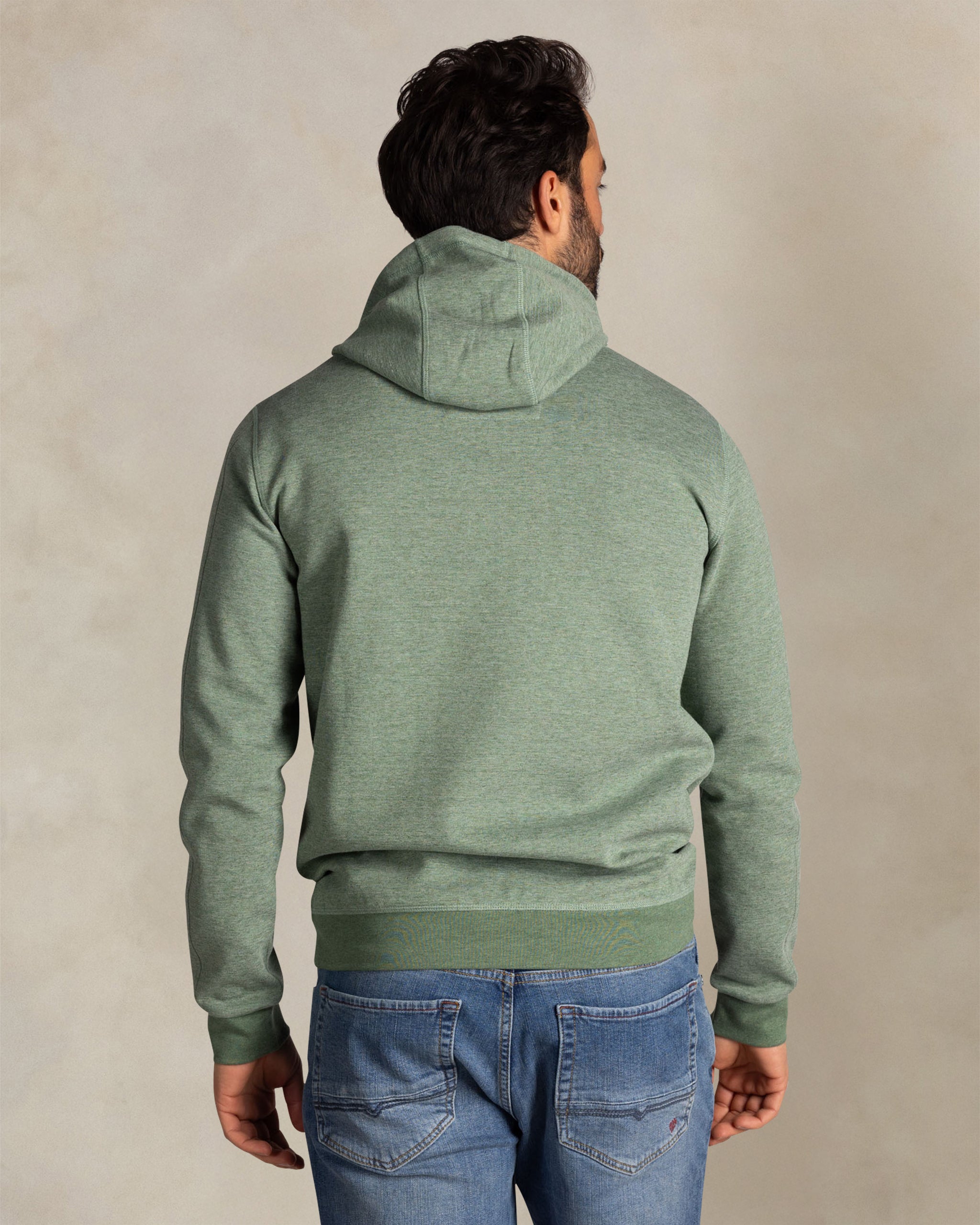 Groene katoenen hoodie Groene katoenen hoodie