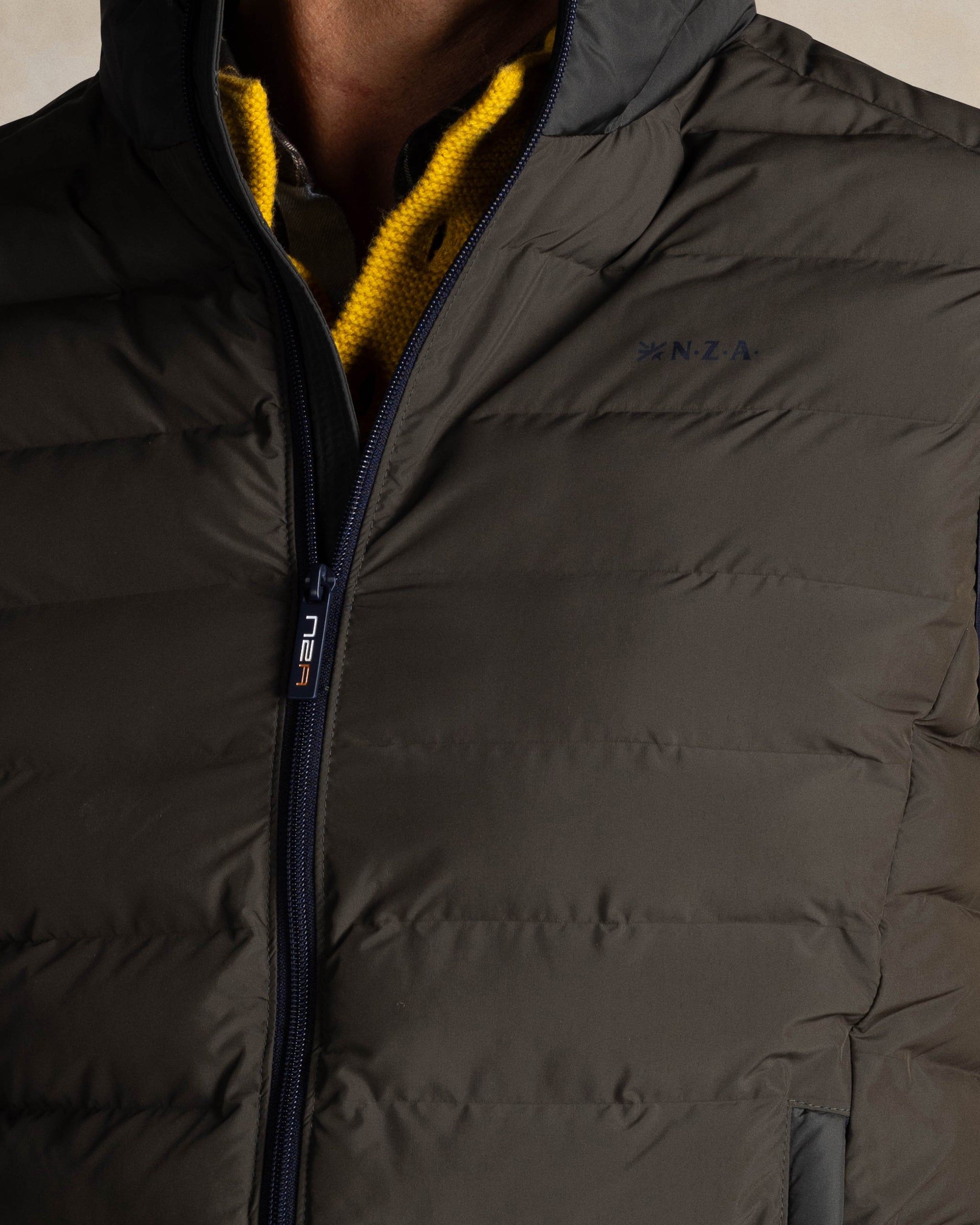 Grüne gesteppte Weste Grüne gesteppte Weste