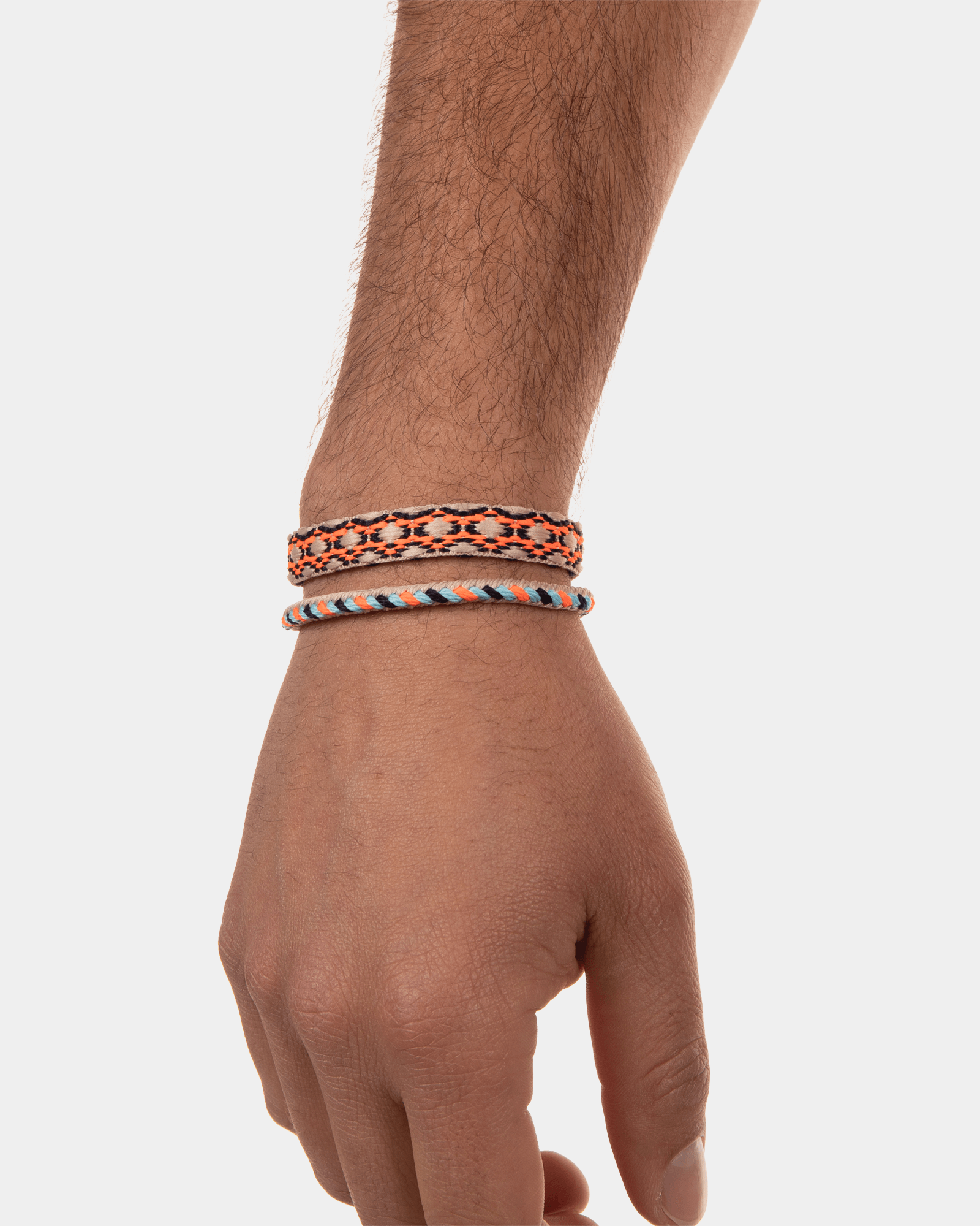 Geflochtenes Armband Mohakatino - Orange Multicolour Geflochtenes Armband Mohakatino - Orange Multicolour