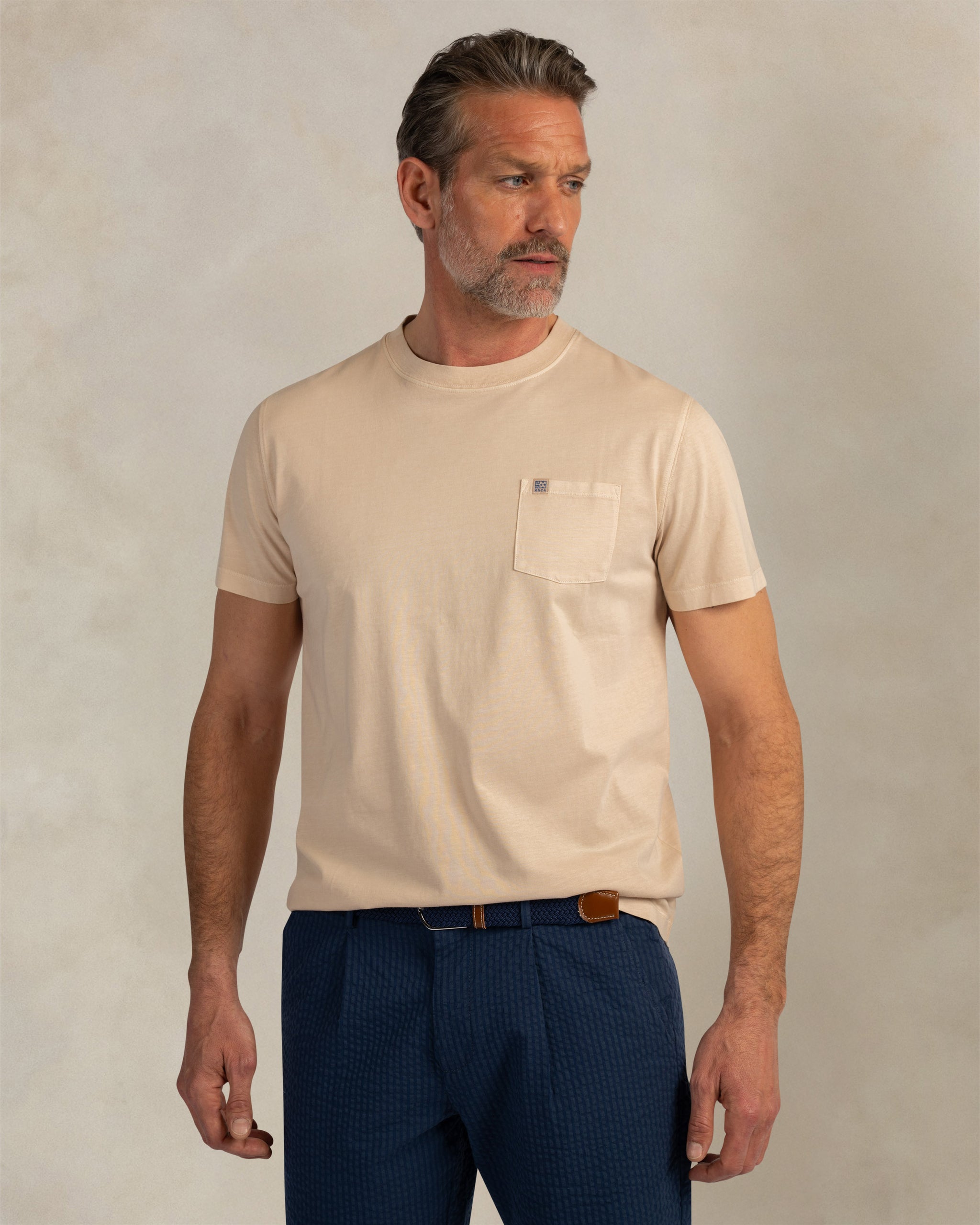 Ecru cotton t-shirt Ecru cotton t-shirt