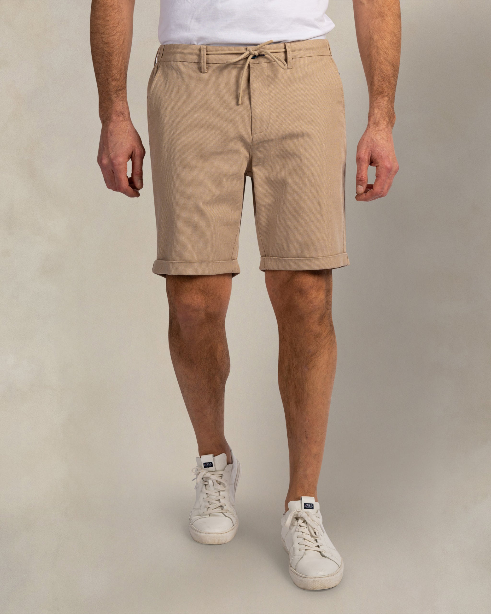 Beige Baumwollstretch-Shorts Beige Baumwollstretch-Shorts