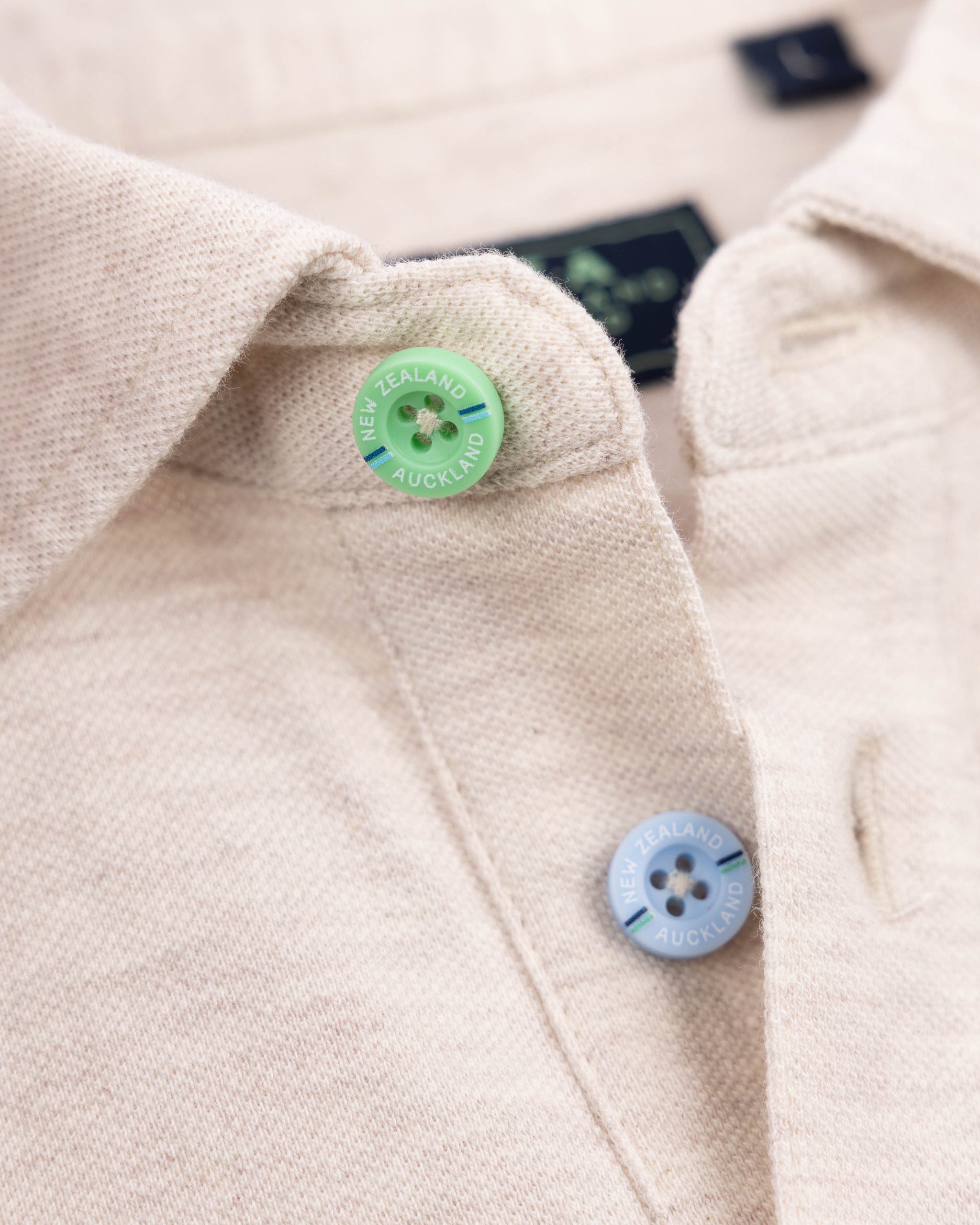 Polo uni en coton beige Polo uni en coton beige