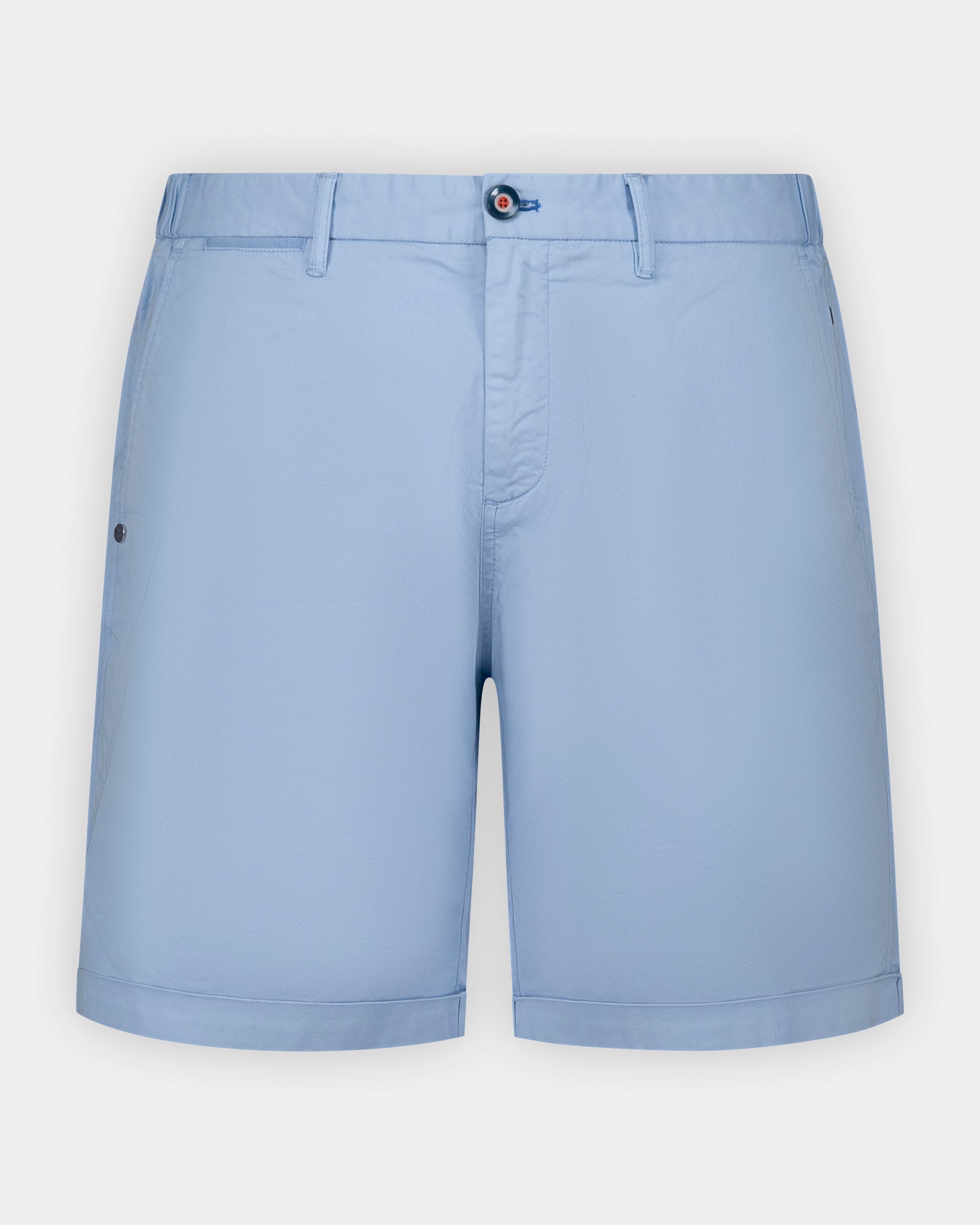 Hellblaue Stretch-Baumwollchino-Shorts Hellblaue Stretch-Baumwollchino-Shorts
