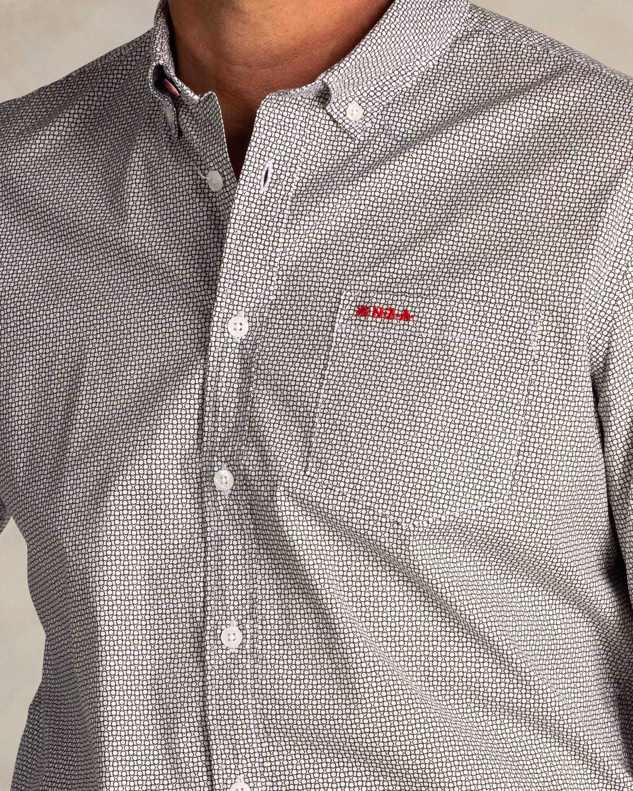 Grünes Baumwollstretchhemd Grünes Baumwollstretchhemd