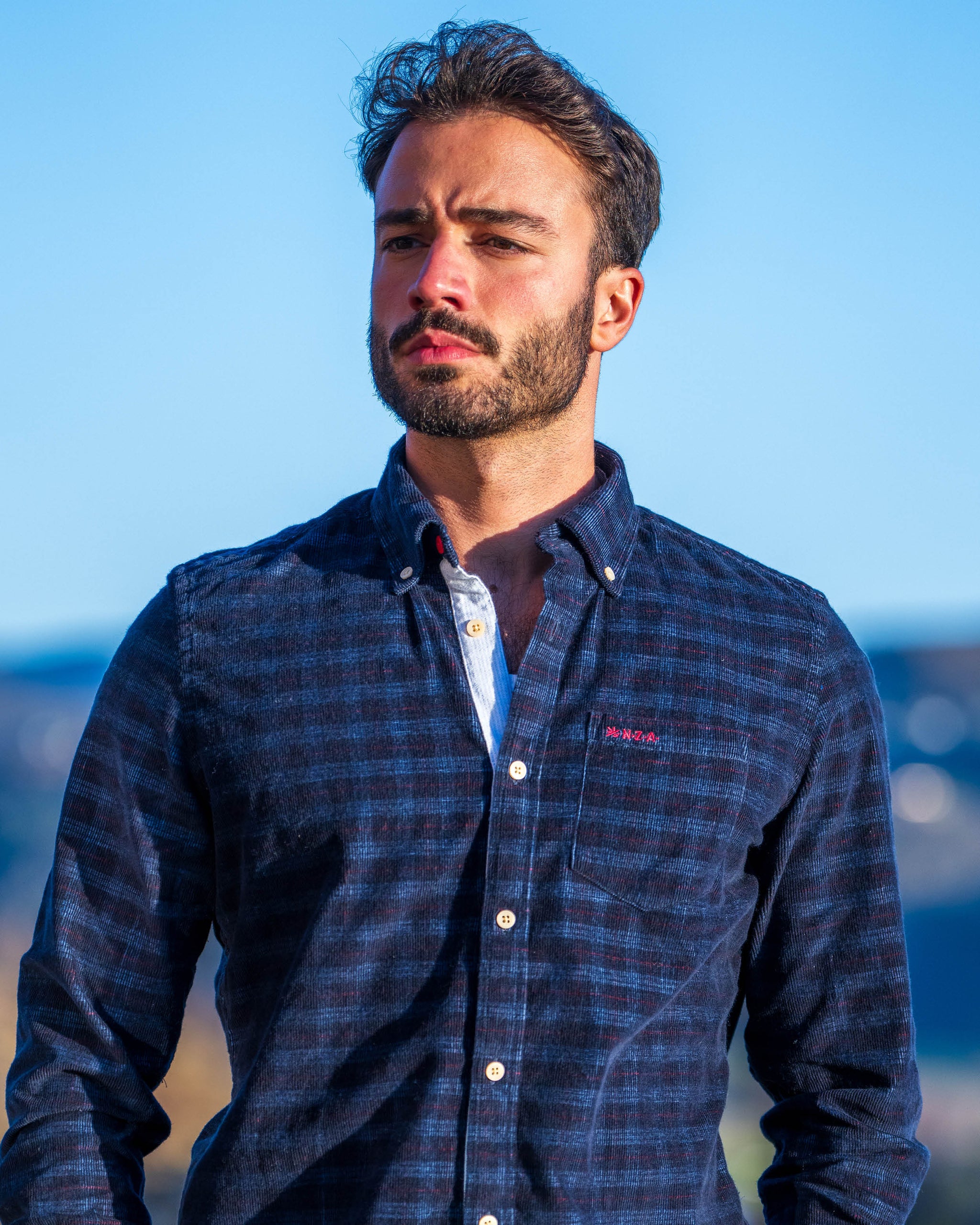 Chemise en coton bleu Chemise en coton bleu