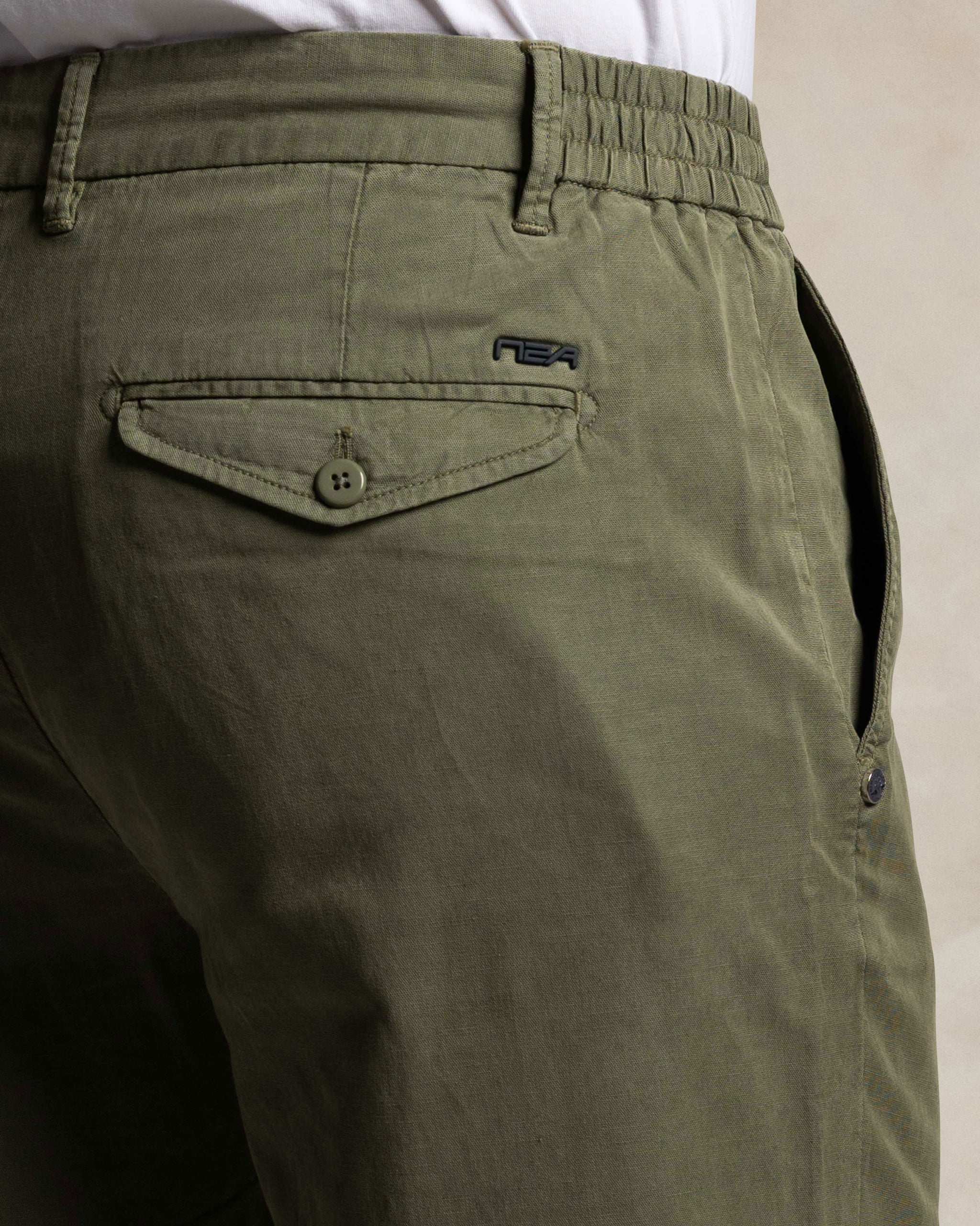 Napier groene katoenen broek Napier groene katoenen broek