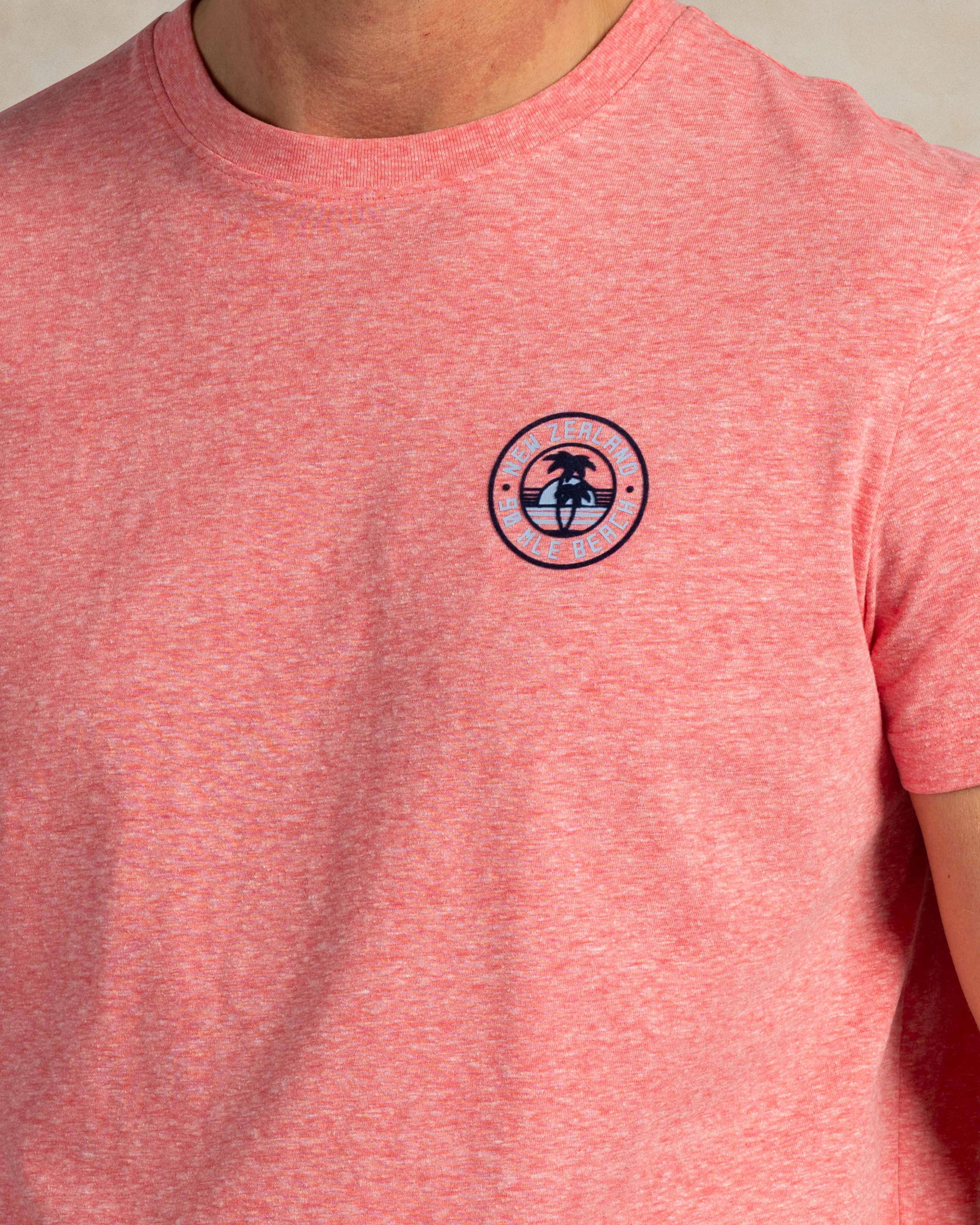 Roze t-shirt met logo Roze t-shirt met logo