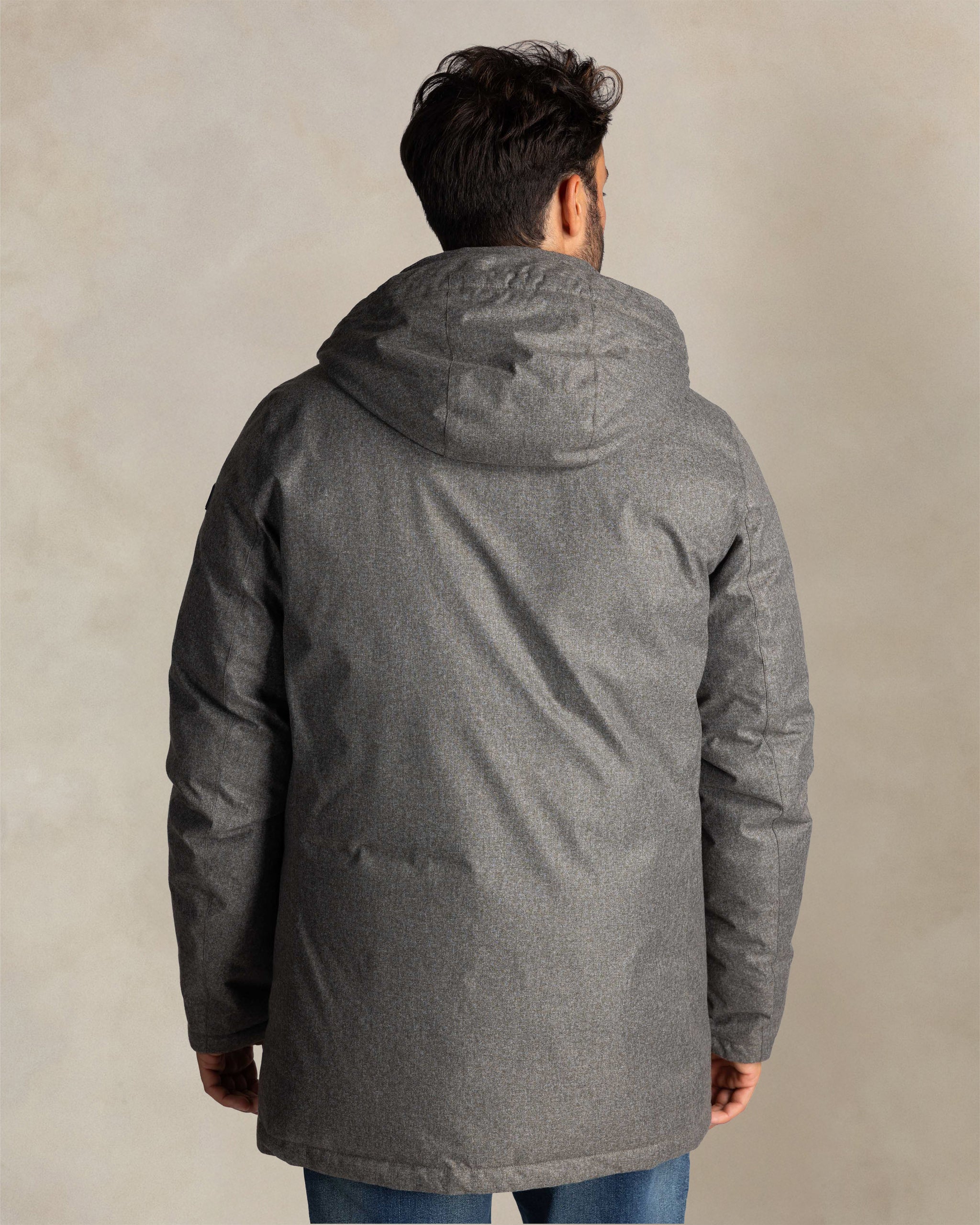 Grey jacket with hood Grey jacket with hood