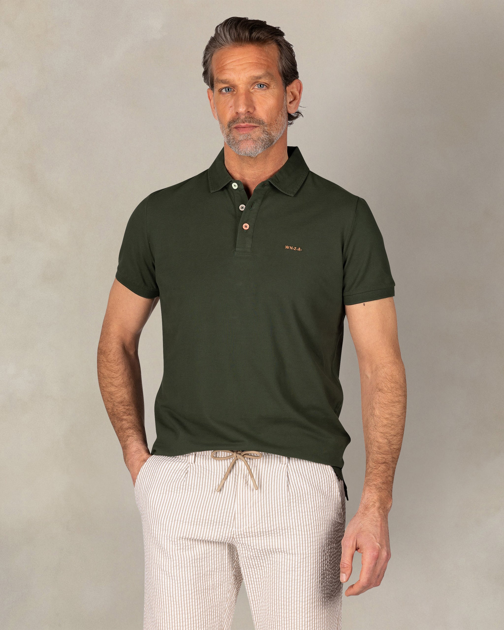 Polo vert foncé 100% coton Polo vert foncé 100% coton
