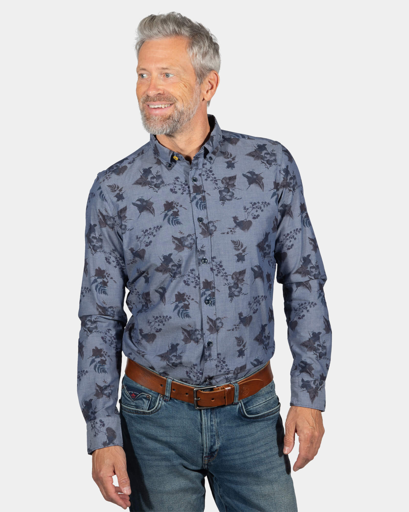 Chemise en coton à imprimé floral South Mavora - Storm Blue Chemise en coton à imprimé floral South Mavora - Storm Blue