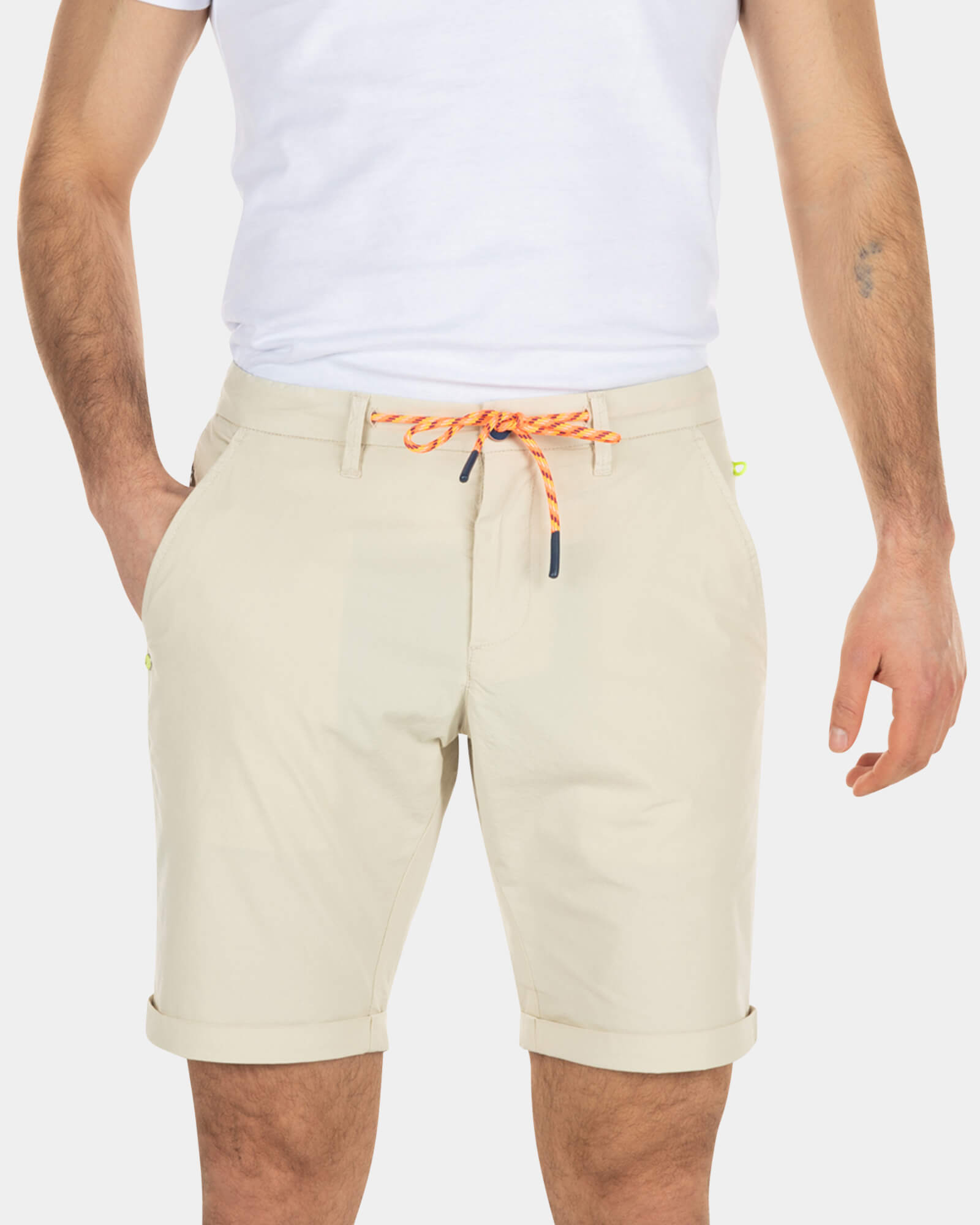 Effen katoenen chino shorts - Light Kit Effen katoenen chino shorts - Light Kit