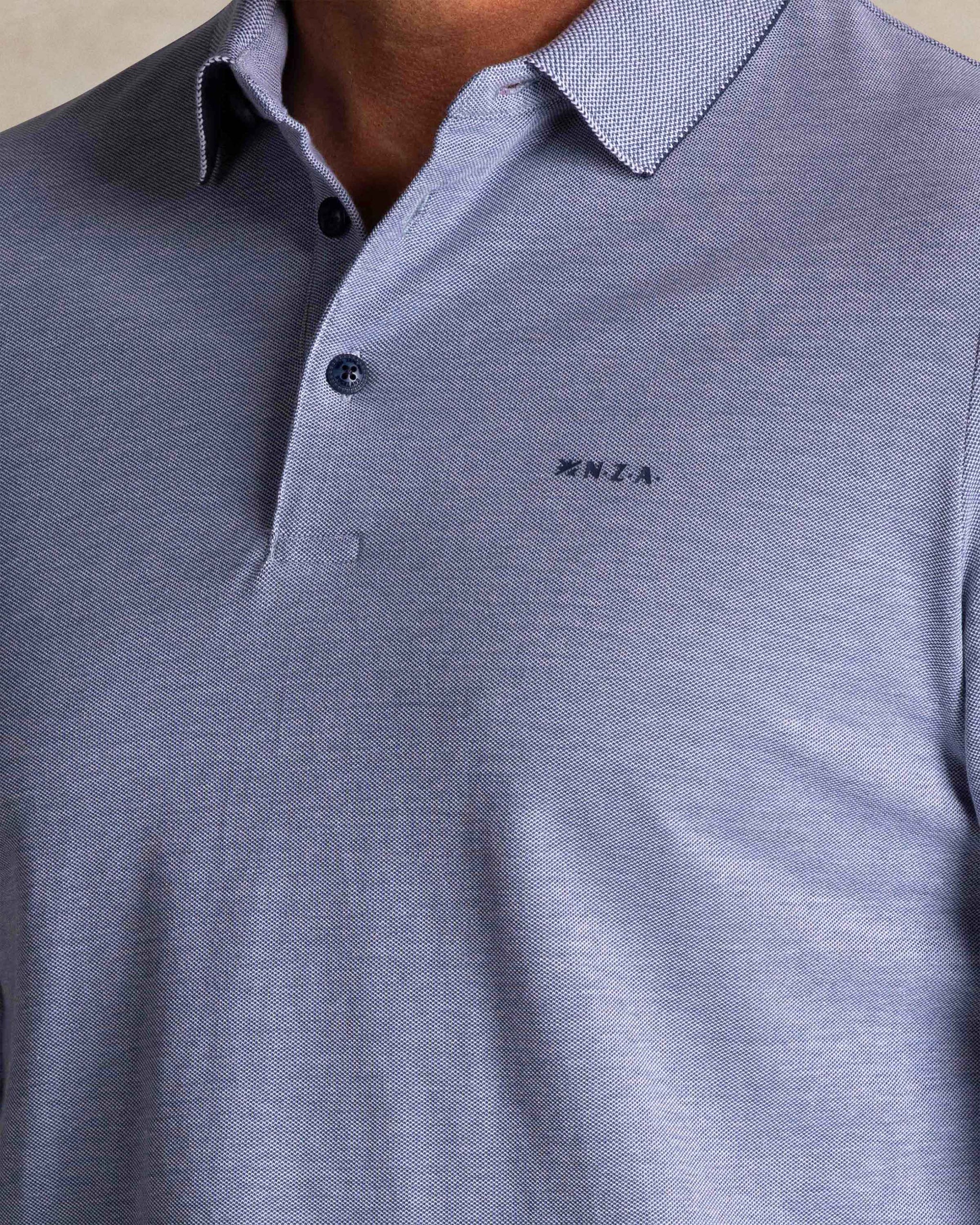 Polo en coton bleu Polo en coton bleu