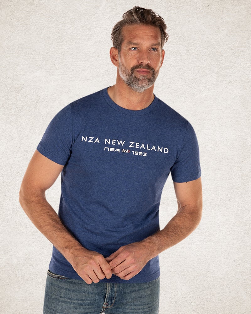 Crew neck Tee Lead blue Crew neck Tee Lead blue